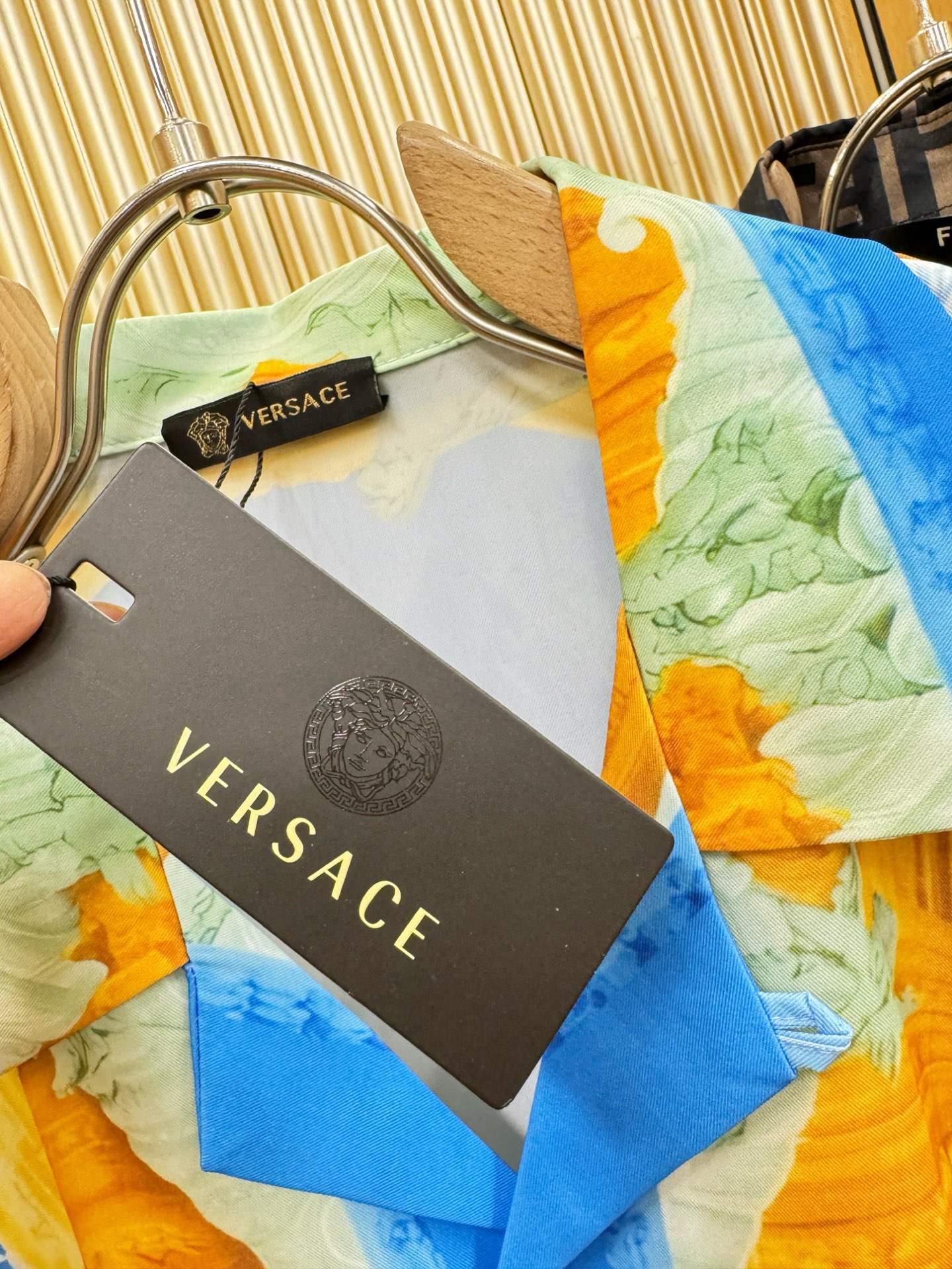高定款(真丝面料升级 ) Versace 范思哲 最大可穿260斤，新款真丝衬衫，男女同款，定制真丝面料