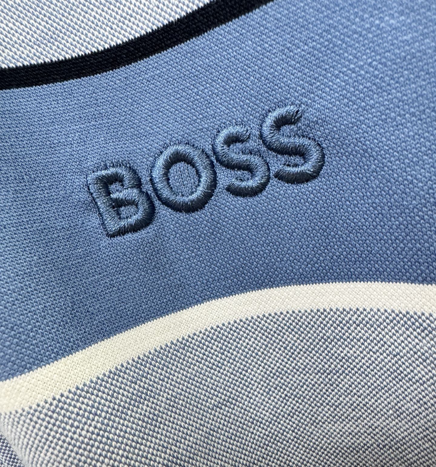 Boss 2026官方新款 专柜同步上市 男士翻领短袖POLO衫，高端主线系列，进口珠地丝光棉面料，质感