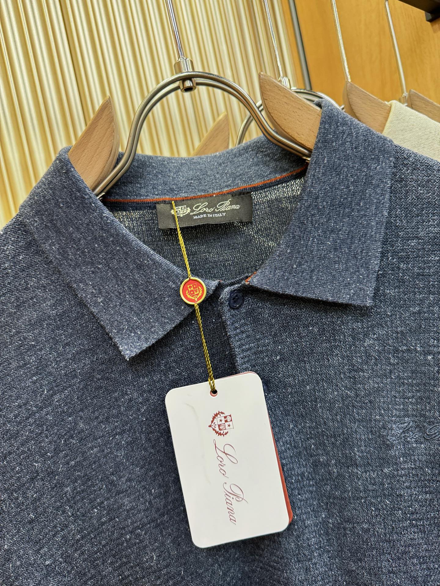 loro Piana诺悠翩雅 2026春夏新品针织短袖，进口针织面料，手感柔软。顶级进口私货，时尚设计潮