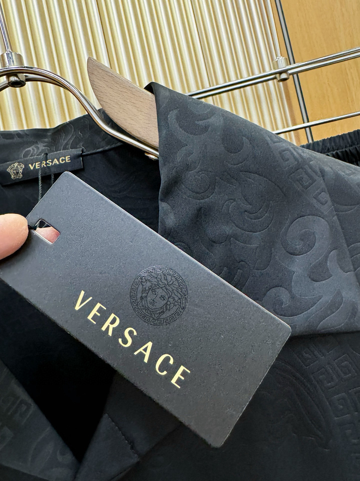 高定款(真丝面料升级 )最大可穿250斤‼️Versace 范思哲 新款真丝套装，男女同款家居服套装，定