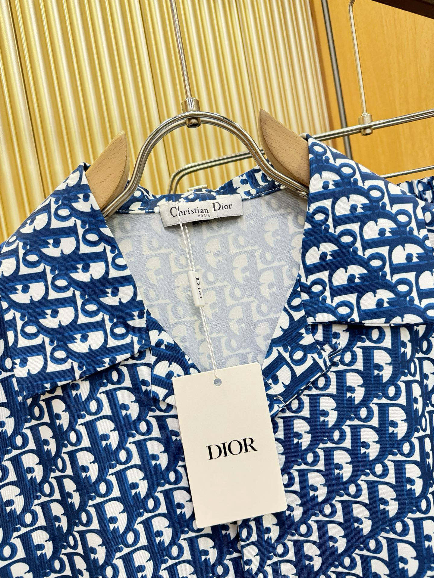 高定款(真丝面料升级 )最大可穿250斤⚠️ Dior迪奥 新款真丝套装，男女同款家居服套装，定制真丝面