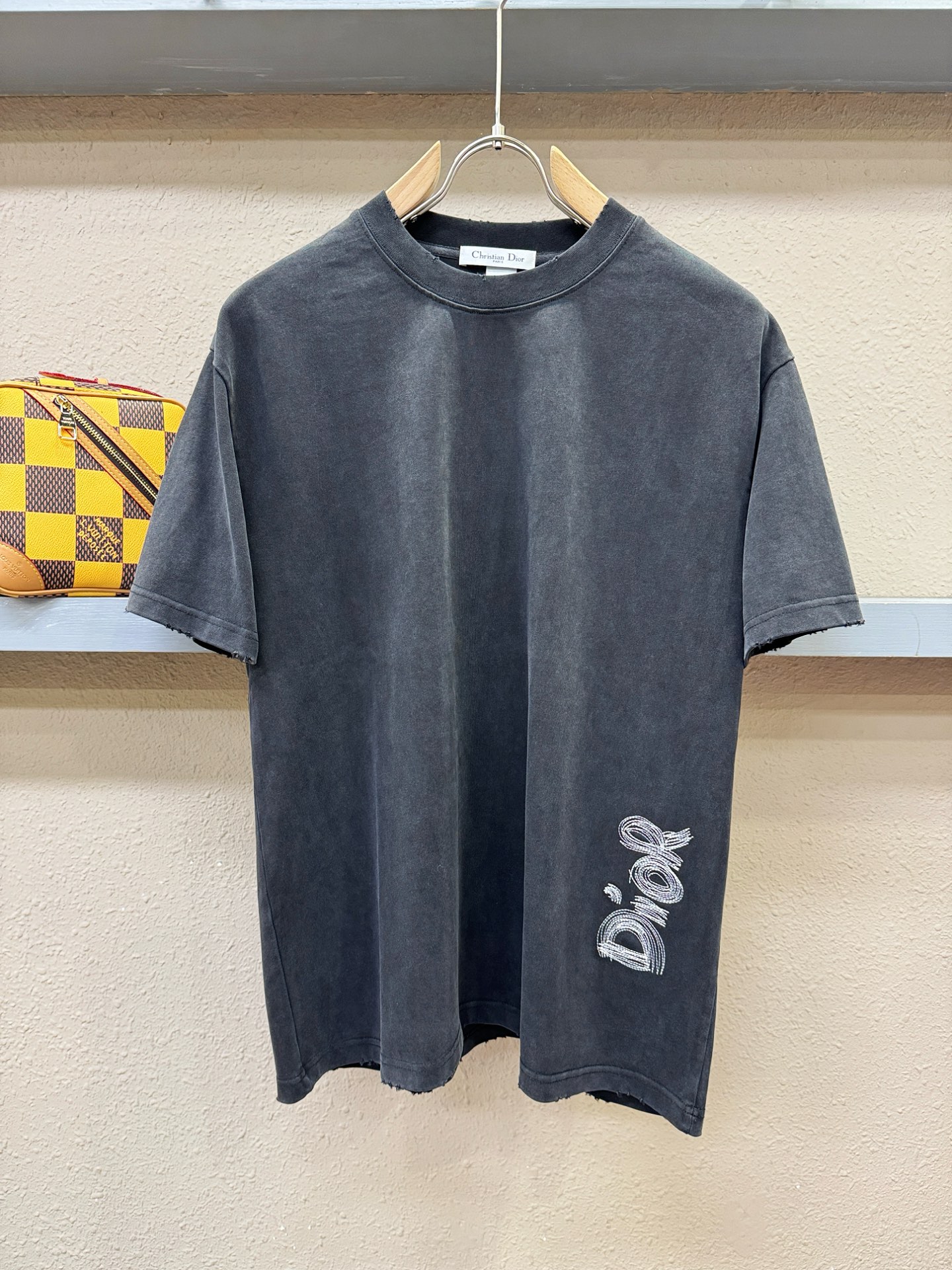 最大可穿240斤 Dior迪奥 2026新款短袖T恤！走秀图案时尚休闲短袖T恤衫！设计logo设计！45
