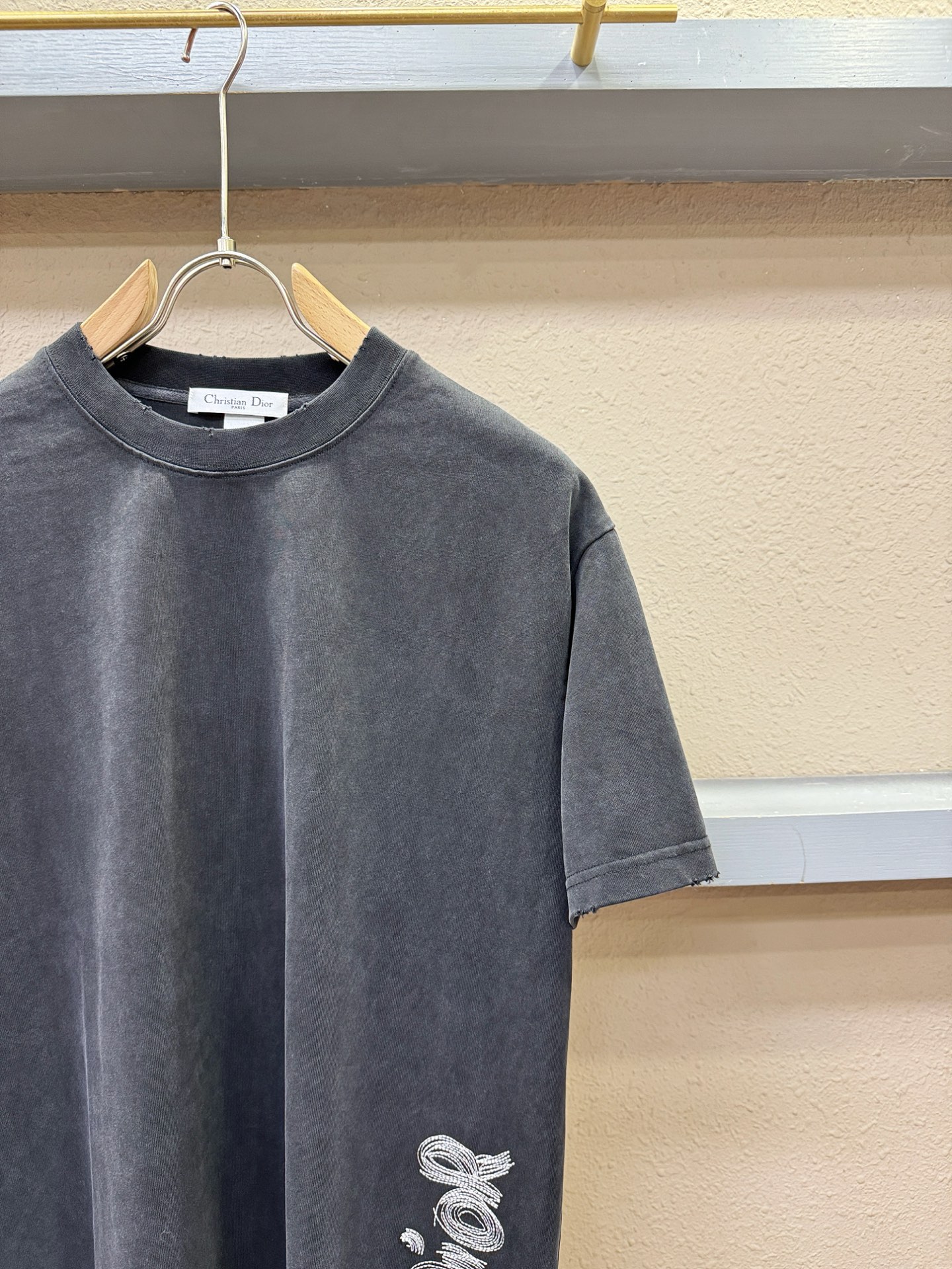 最大可穿240斤 Dior迪奥 2026新款短袖T恤！走秀图案时尚休闲短袖T恤衫！设计logo设计！45