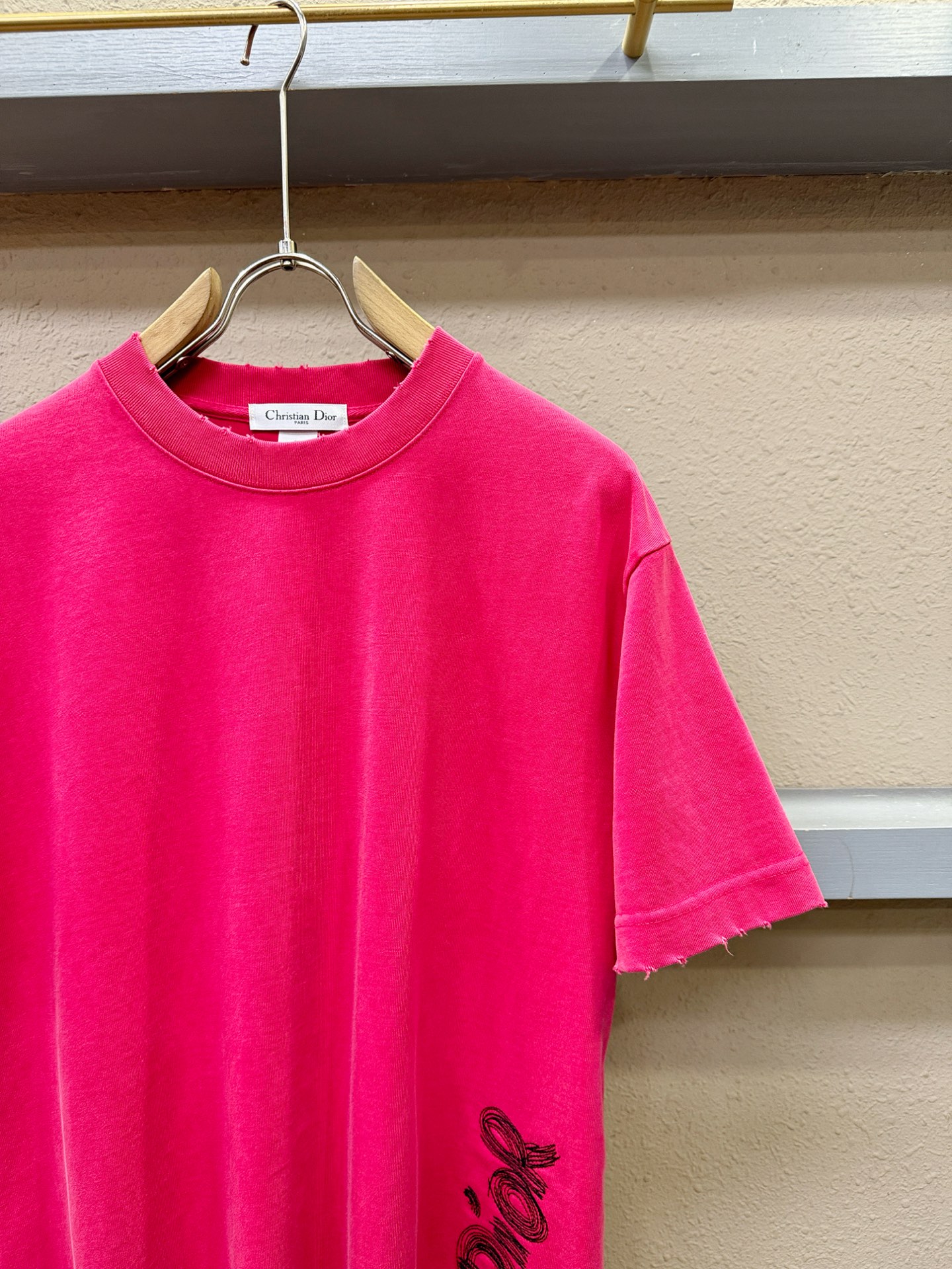 最大可穿240斤 Dior迪奥 2026新款短袖T恤！走秀图案时尚休闲短袖T恤衫！设计logo设计！45