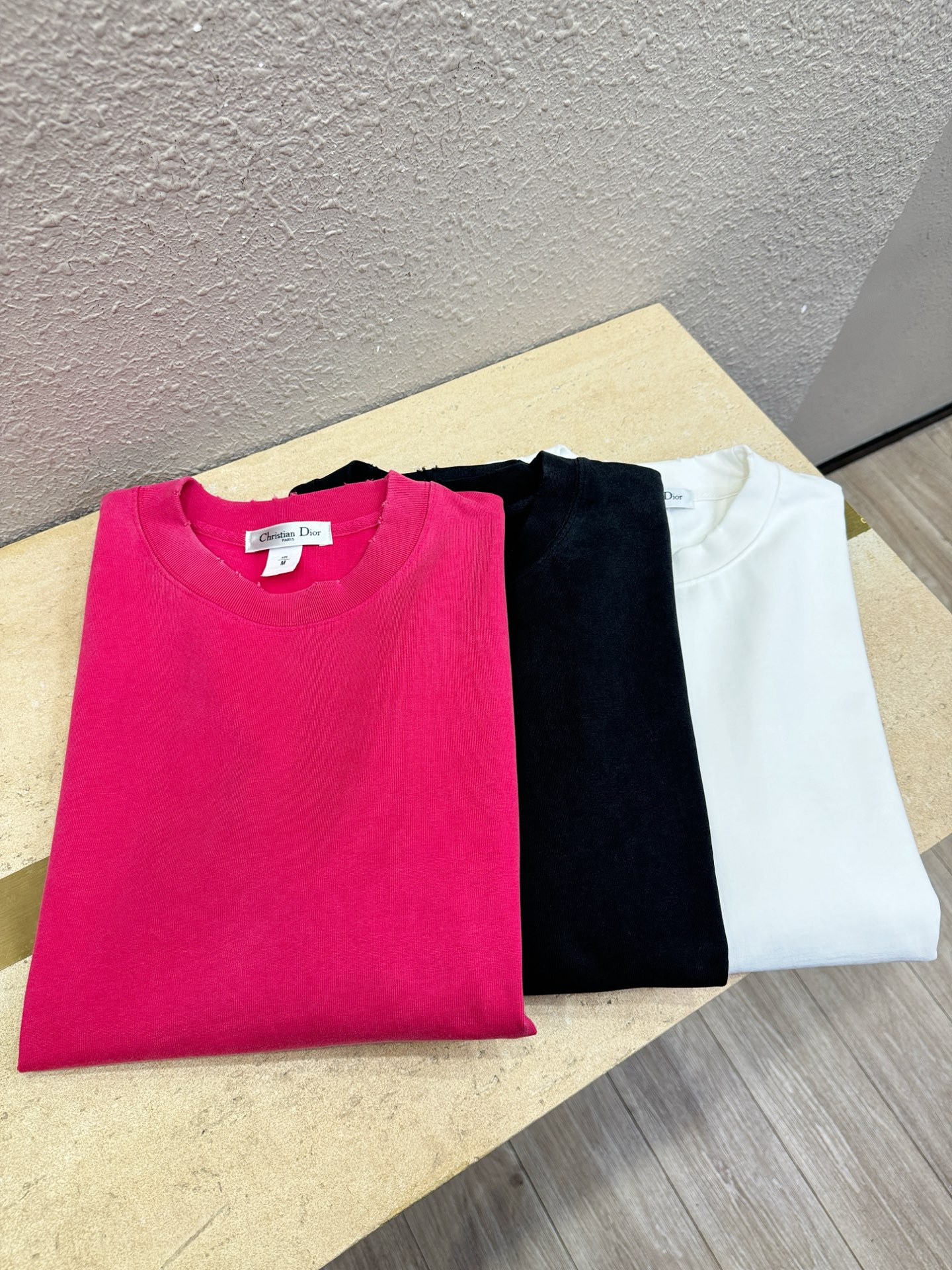 最大可穿240斤 Dior迪奥 2026新款短袖T恤！走秀图案时尚休闲短袖T恤衫！设计logo设计！45