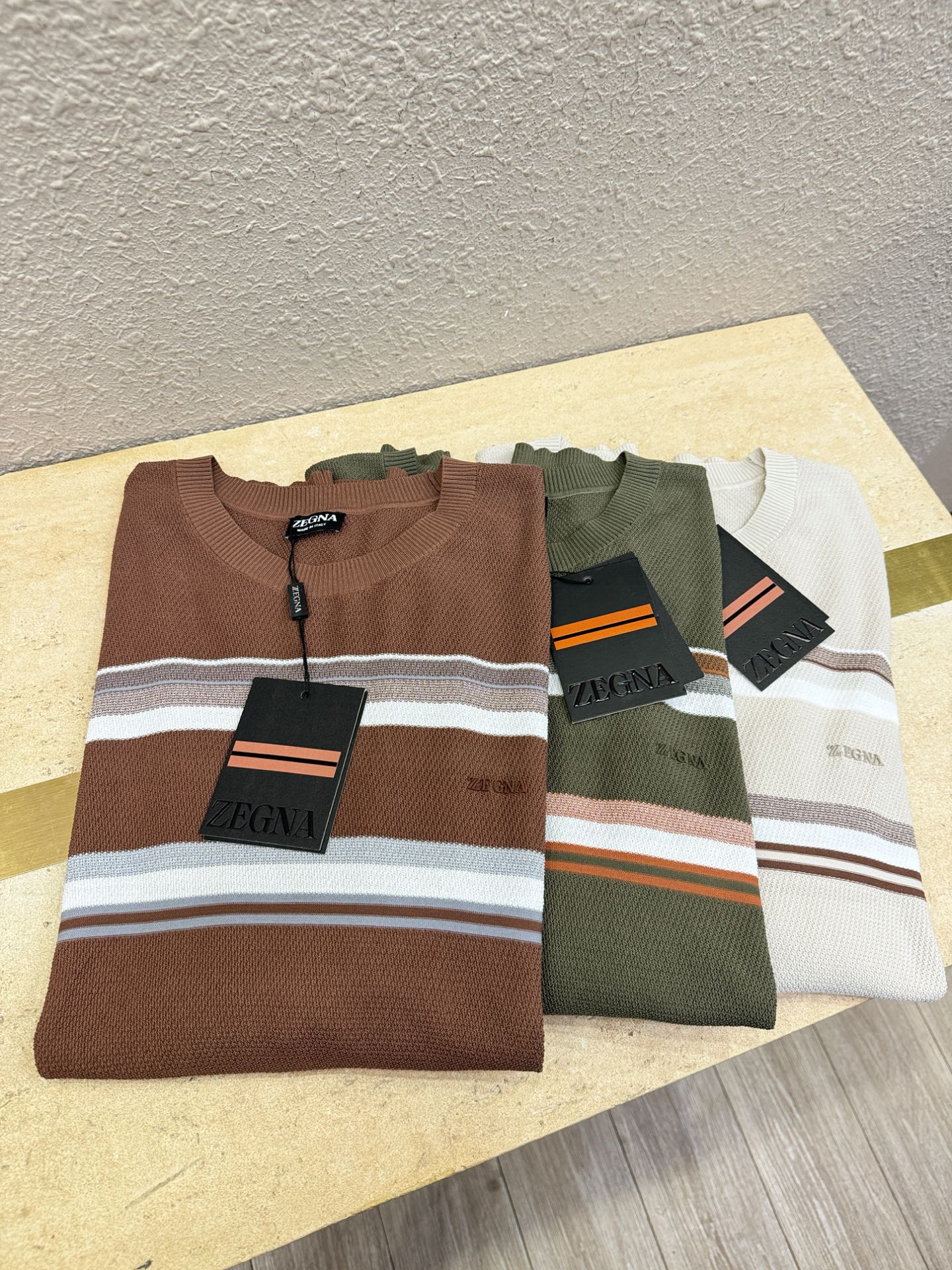 Ermenegildo zeg*a杰*亚 2026春夏新品针织短袖，进口针织面料，手感柔软。顶级进口私货