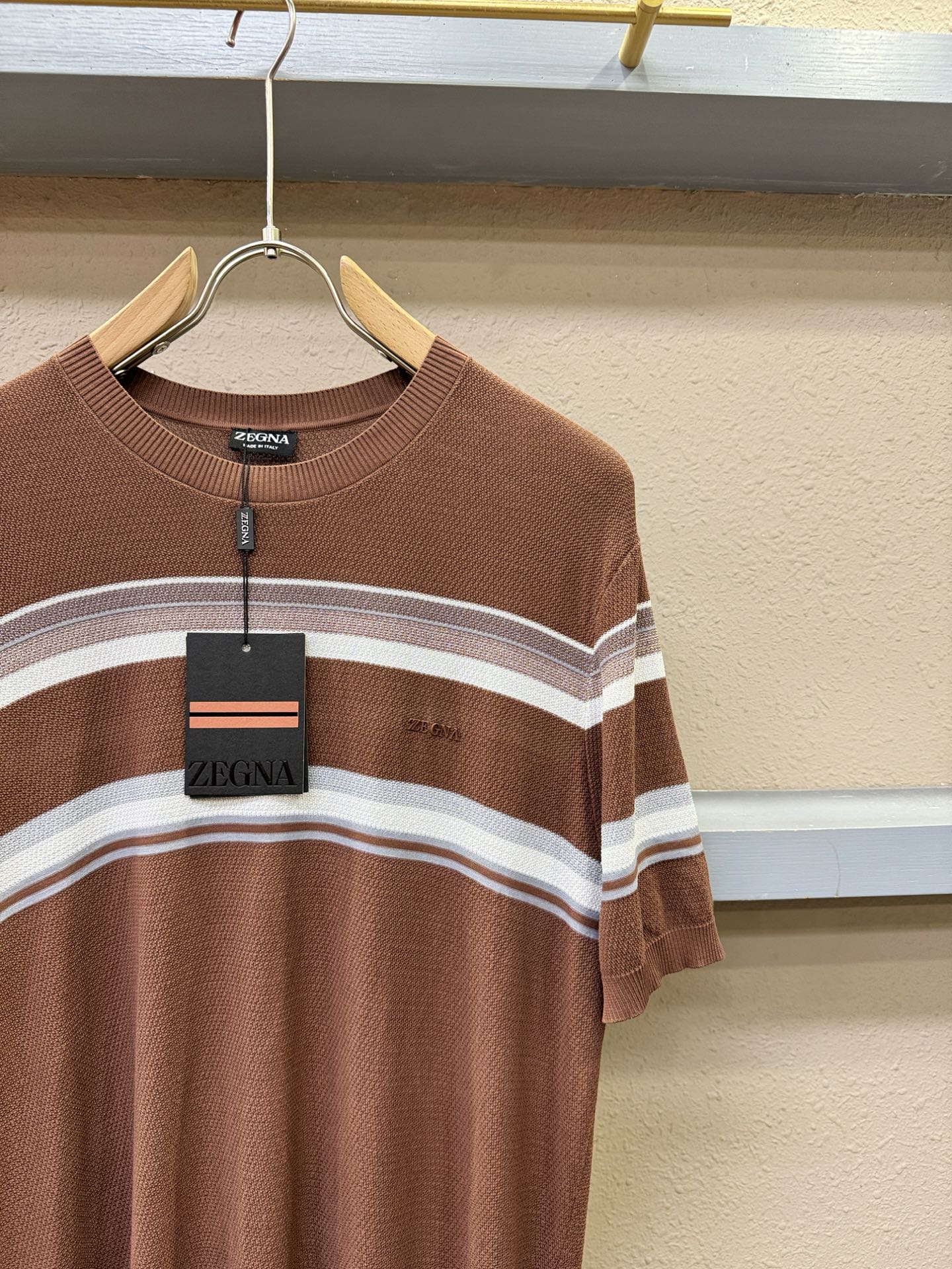 Ermenegildo zeg*a杰*亚 2026春夏新品针织短袖，进口针织面料，手感柔软。顶级进口私货