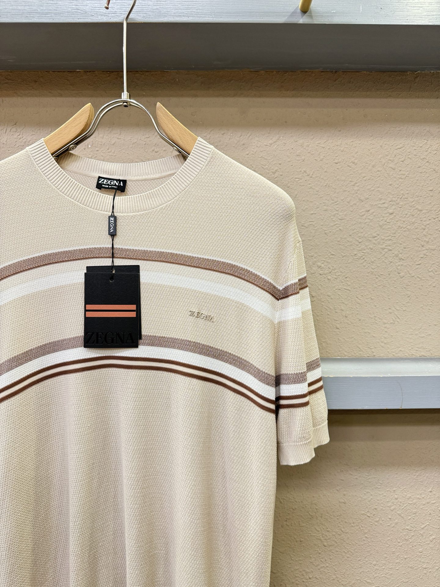 Ermenegildo zeg*a杰*亚 2026春夏新品针织短袖，进口针织面料，手感柔软。顶级进口私货