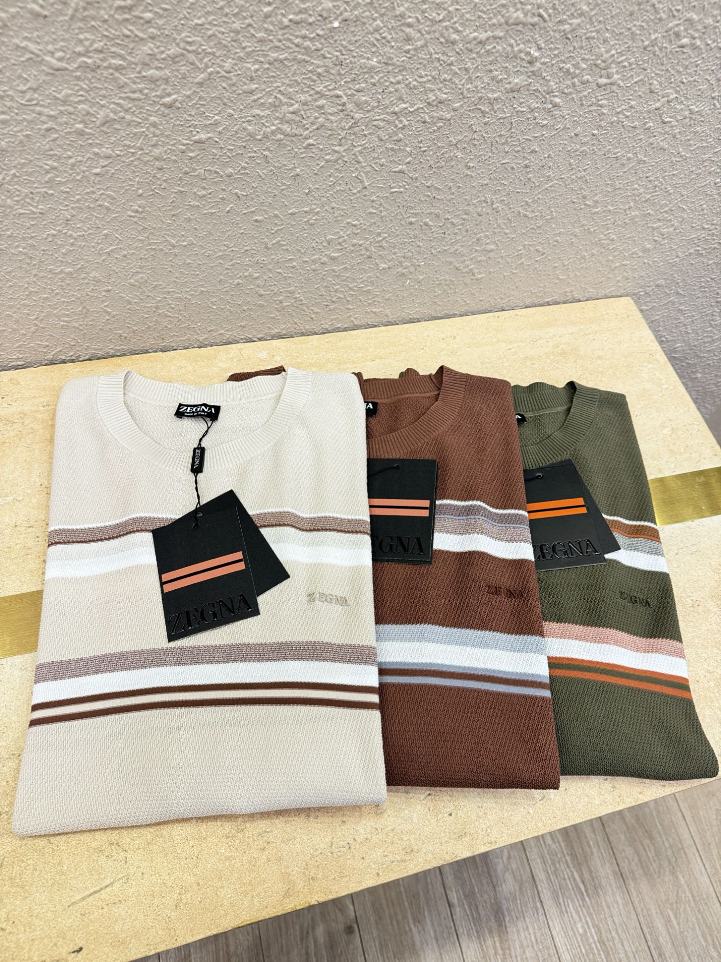 Ermenegildo zeg*a杰*亚 2026春夏新品针织短袖，进口针织面料，手感柔软。顶级进口私货