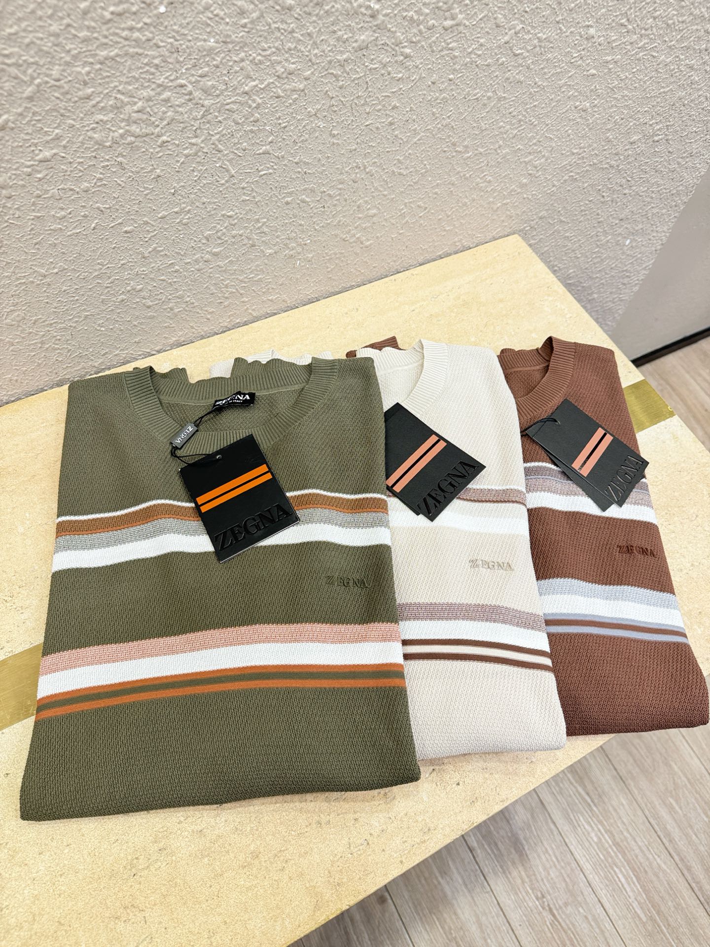 Ermenegildo zeg*a杰*亚 2026春夏新品针织短袖，进口针织面料，手感柔软。顶级进口私货