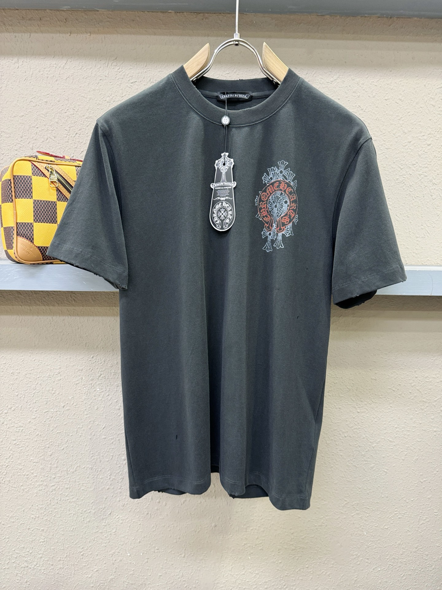 (最大可穿240斤) CHROME HEARTS 克罗心 2026春夏新款短袖T恤！走秀图案时尚休闲短袖