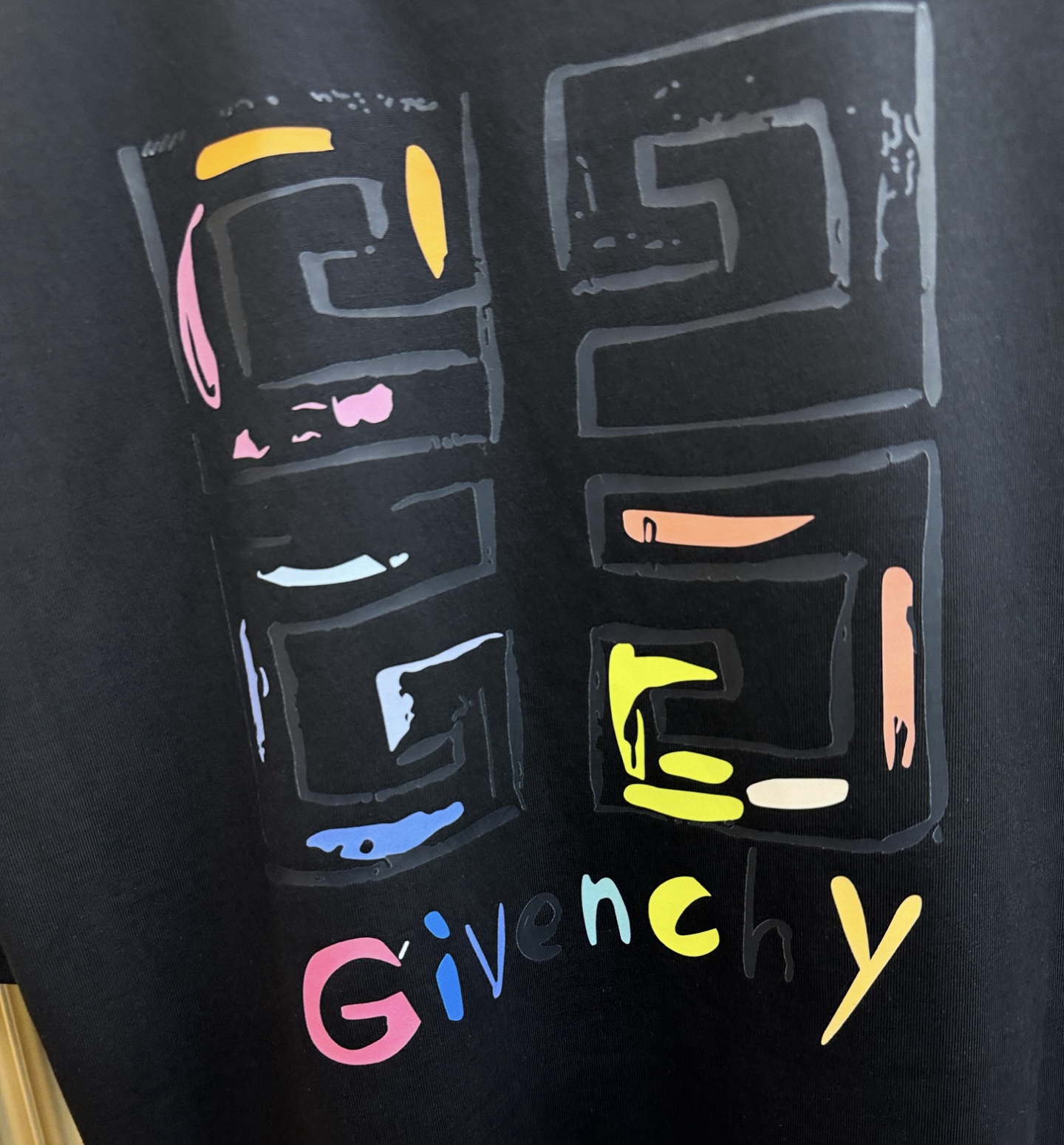 Givenchy 纪梵希 2026新款短袖T恤！男女同款！走秀图案时尚休闲短袖T恤衫！设计logo设计！