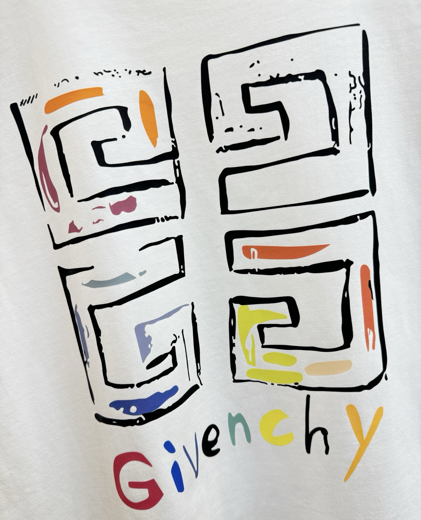 Givenchy 纪梵希 2026新款短袖T恤！男女同款！走秀图案时尚休闲短袖T恤衫！设计logo设计！