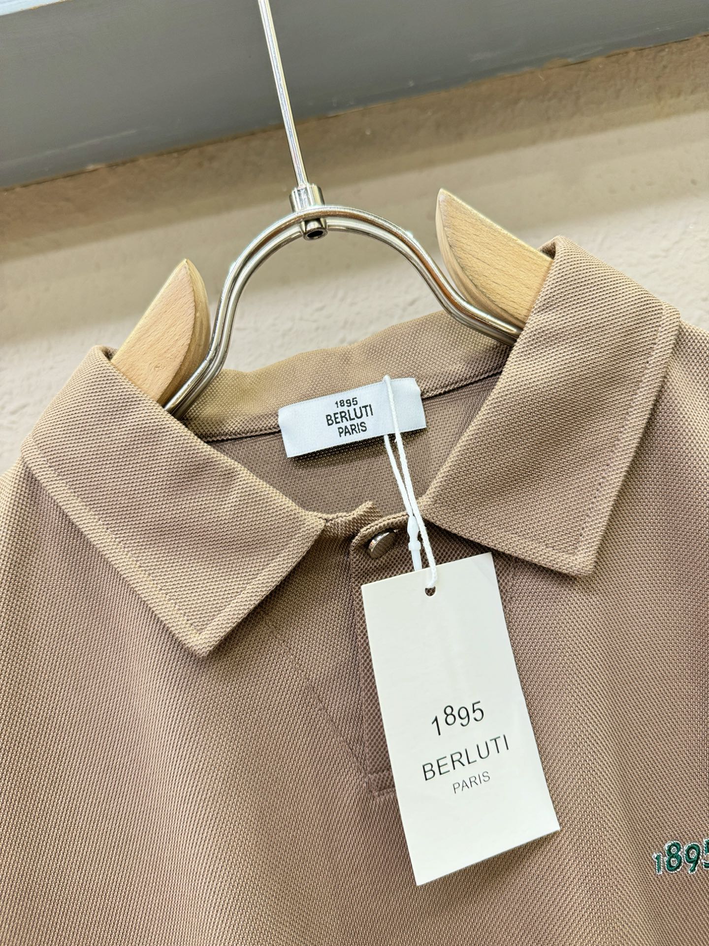 BERLUTI 2026官方春夏新款 专柜同步上市 男士翻领短袖POLO衫，高端主线系列，进口珠地丝光棉