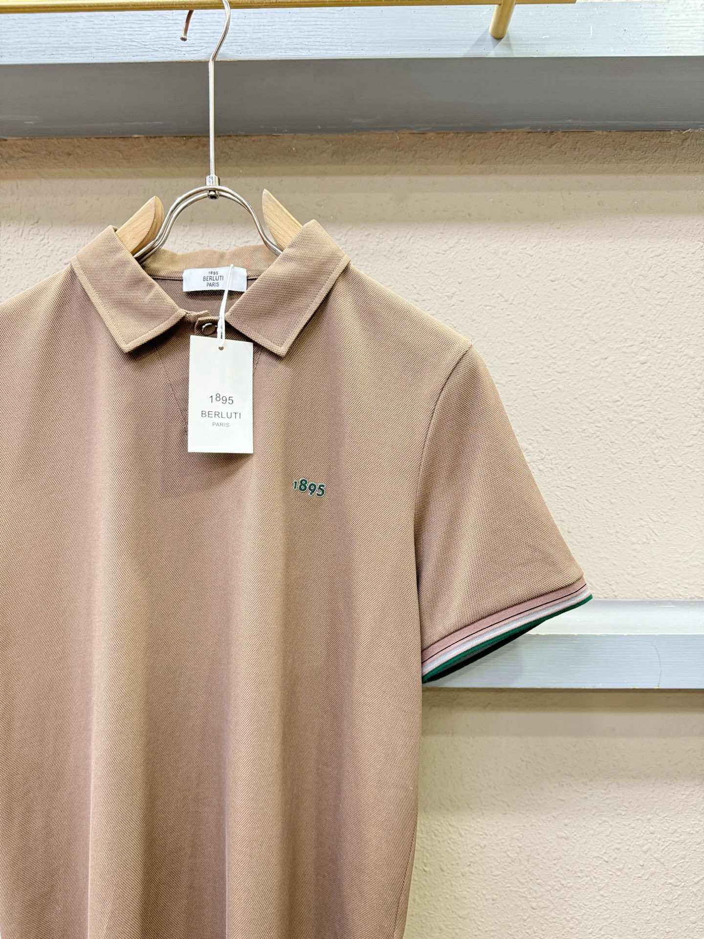 BERLUTI 2026官方春夏新款 专柜同步上市 男士翻领短袖POLO衫，高端主线系列，进口珠地丝光棉