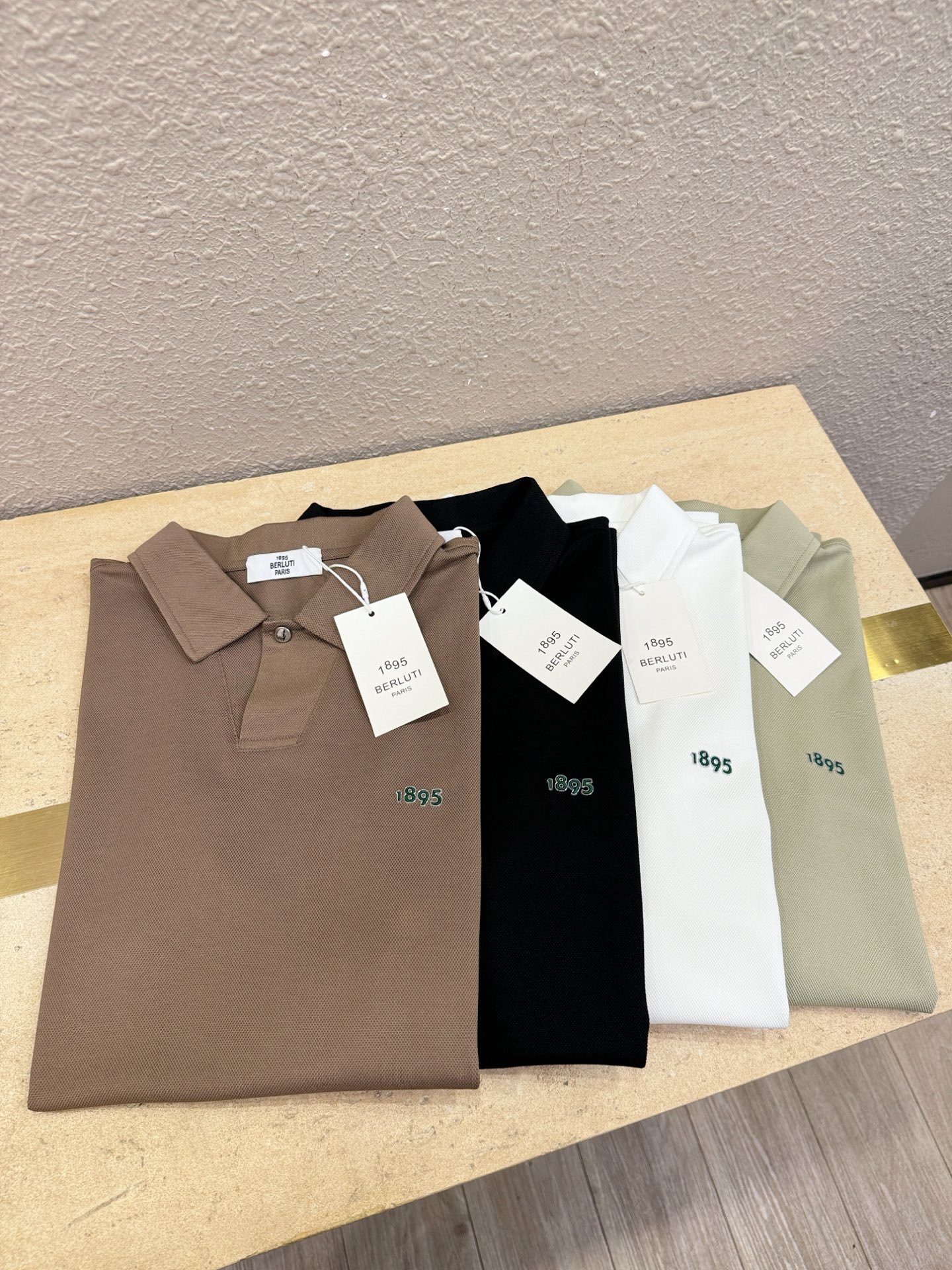 BERLUTI 2026官方春夏新款 专柜同步上市 男士翻领短袖POLO衫，高端主线系列，进口珠地丝光棉