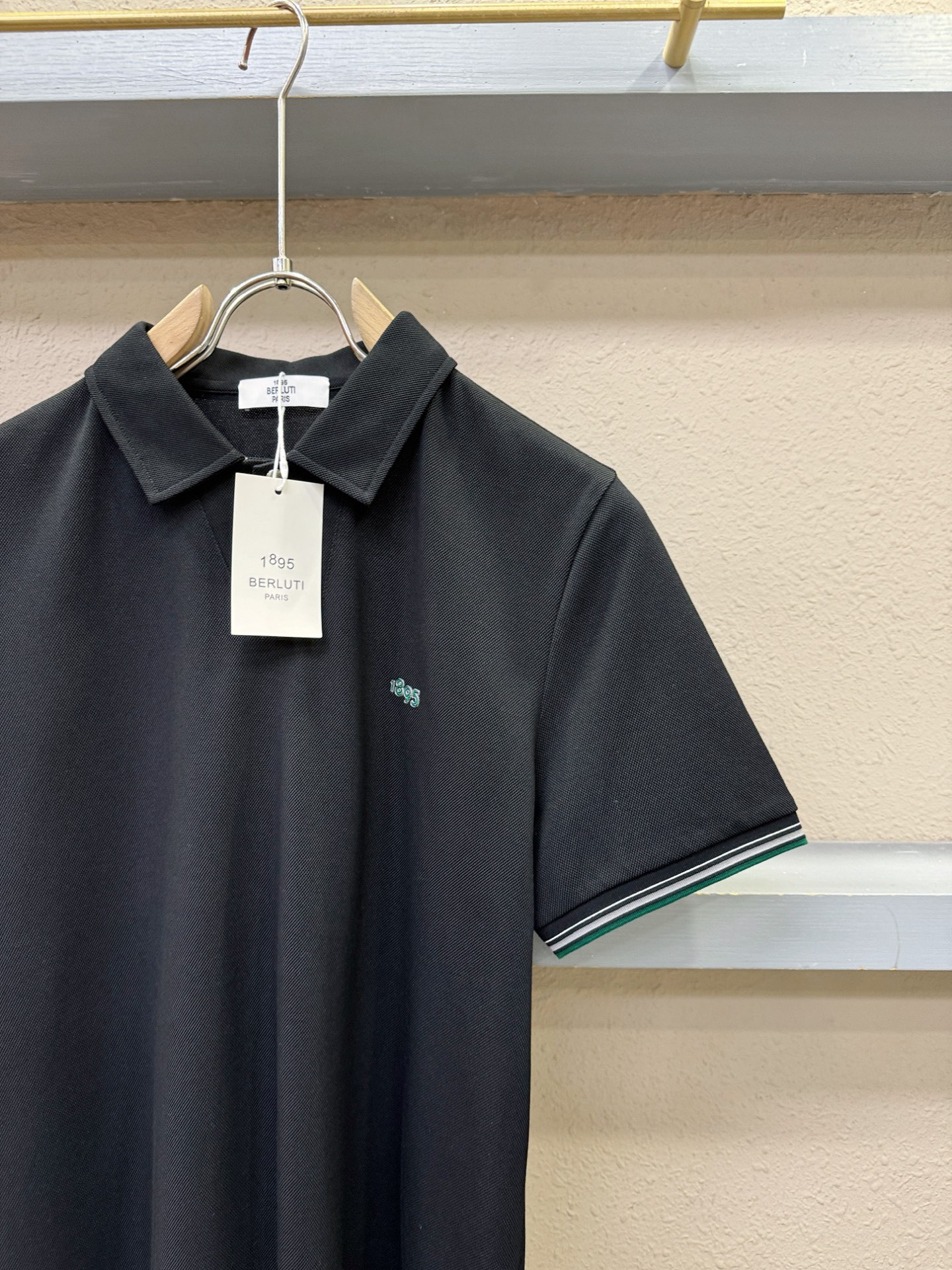 BERLUTI 2026官方春夏新款 专柜同步上市 男士翻领短袖POLO衫，高端主线系列，进口珠地丝光棉