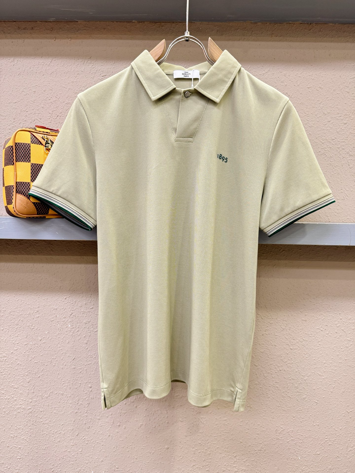BERLUTI 2026官方春夏新款 专柜同步上市 男士翻领短袖POLO衫，高端主线系列，进口珠地丝光棉