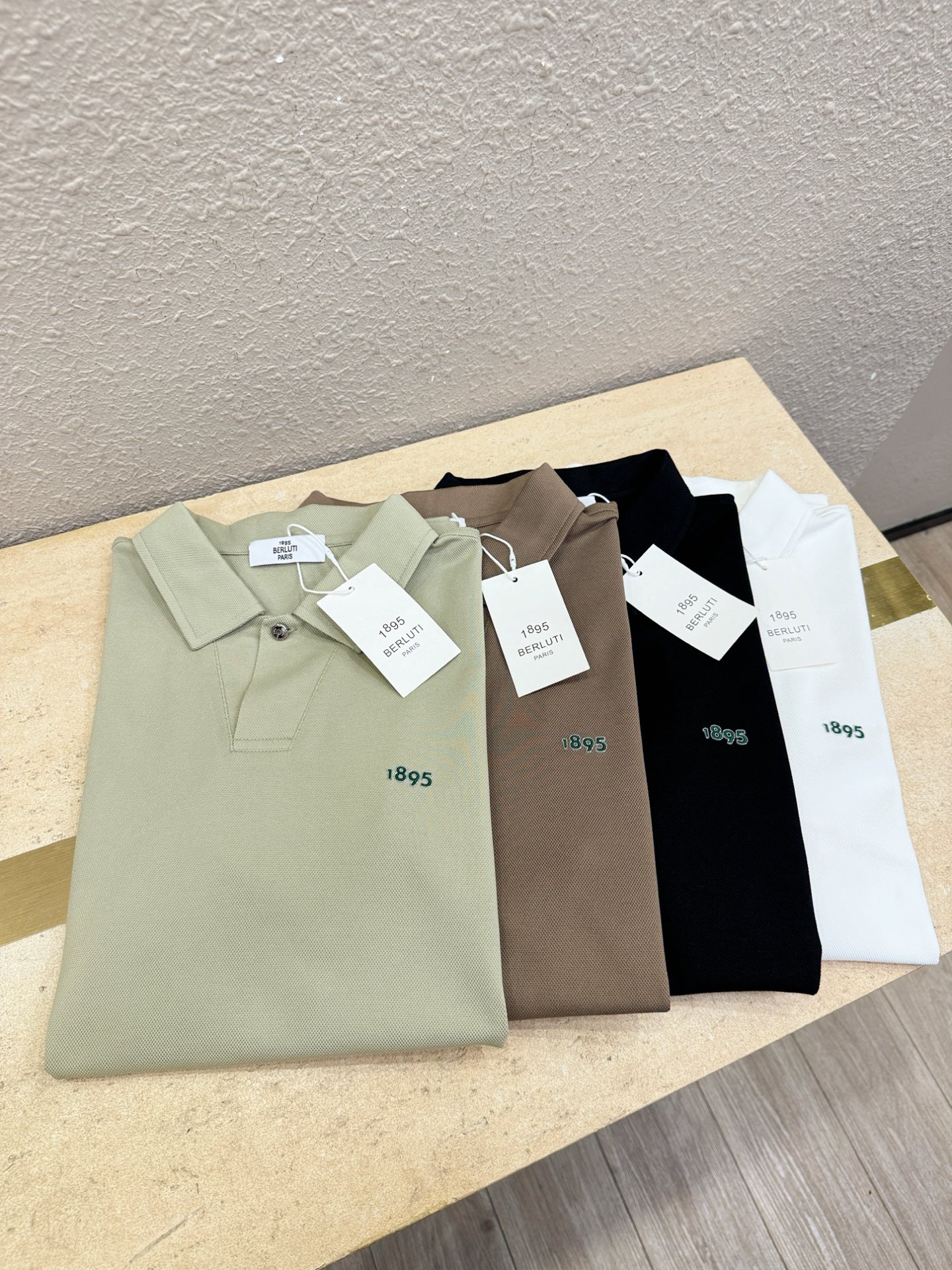 BERLUTI 2026官方春夏新款 专柜同步上市 男士翻领短袖POLO衫，高端主线系列，进口珠地丝光棉