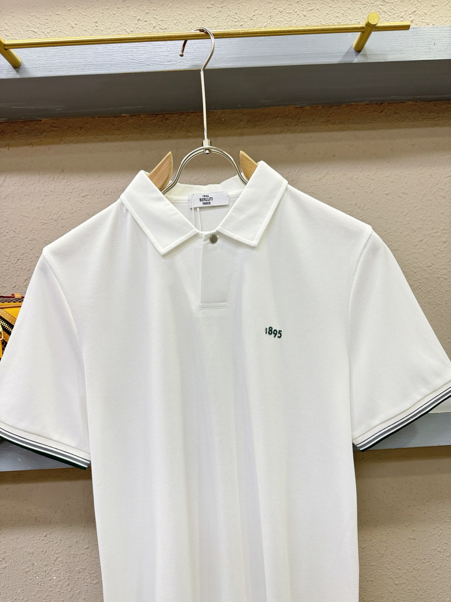 BERLUTI 2026官方春夏新款 专柜同步上市 男士翻领短袖POLO衫，高端主线系列，进口珠地丝光棉