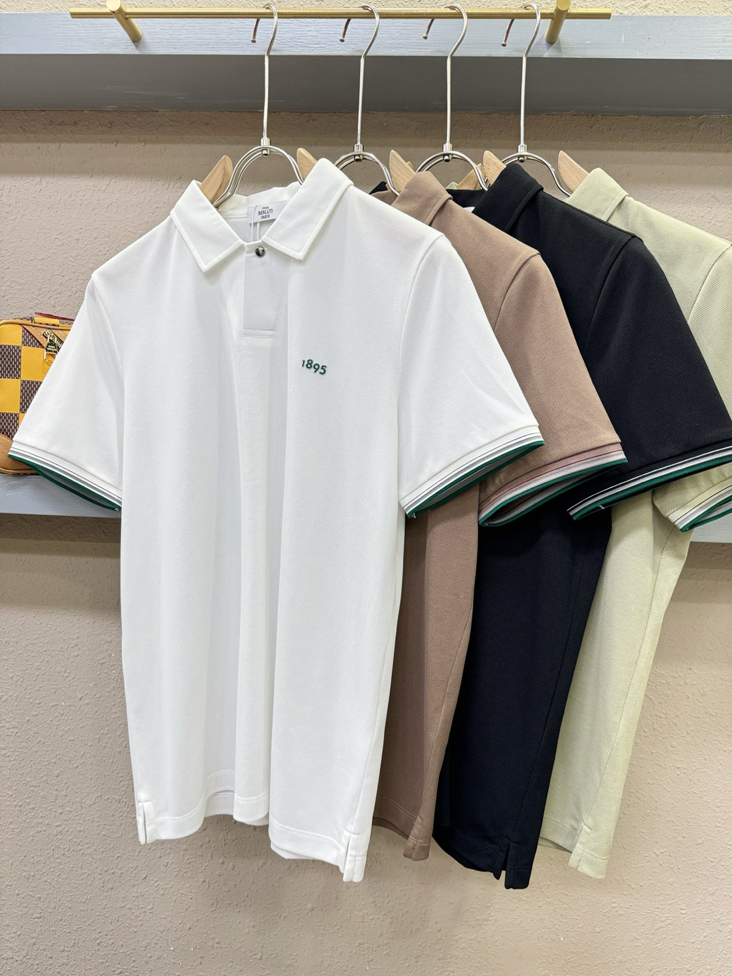 BERLUTI 2026官方春夏新款 专柜同步上市 男士翻领短袖POLO衫，高端主线系列，进口珠地丝光棉