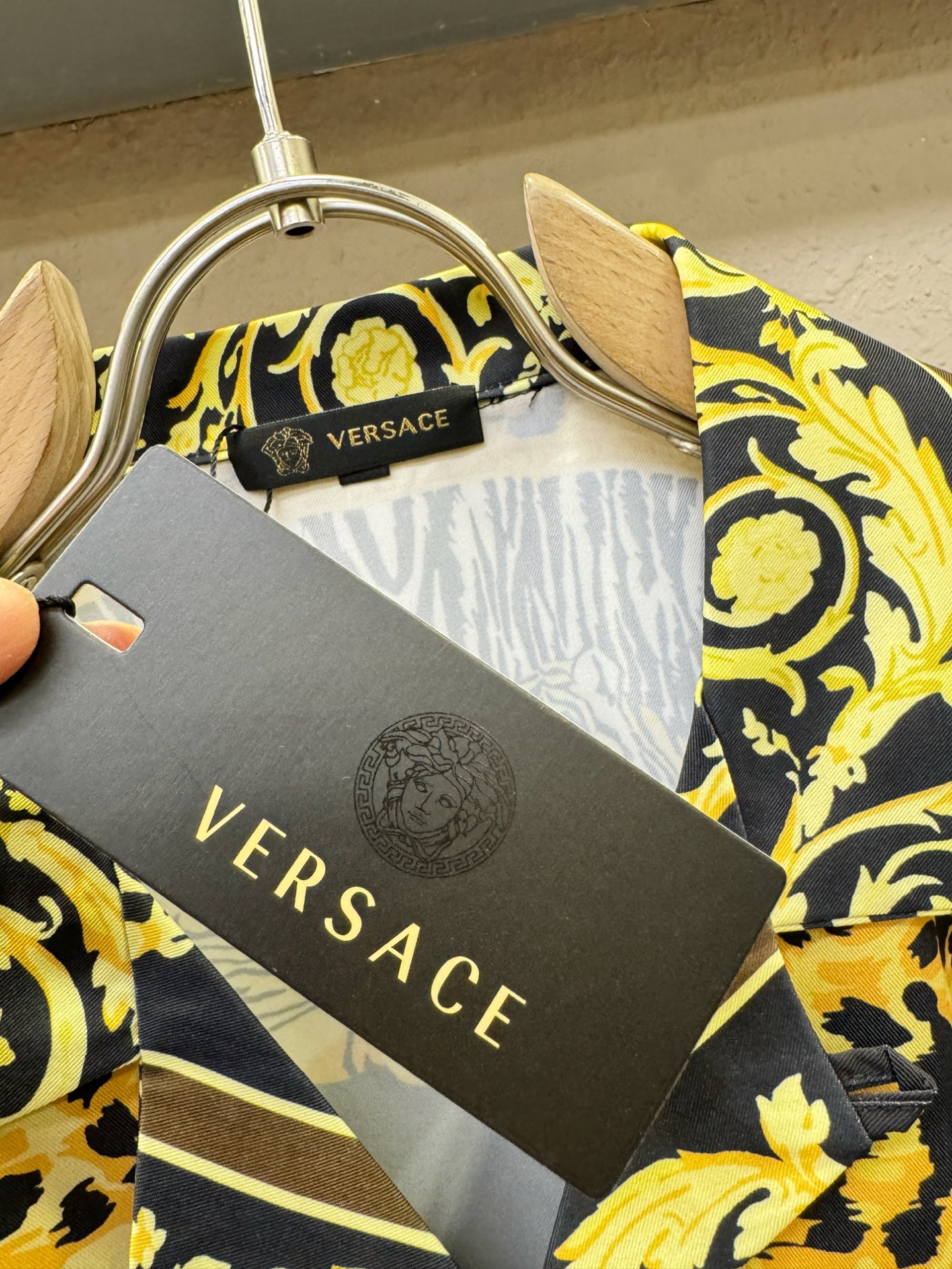 高定款(真丝面料升级 ) Versace 范思哲最大可穿250斤，新款真丝套装，男女同款家居服套装，定制真丝面料，不抽丝