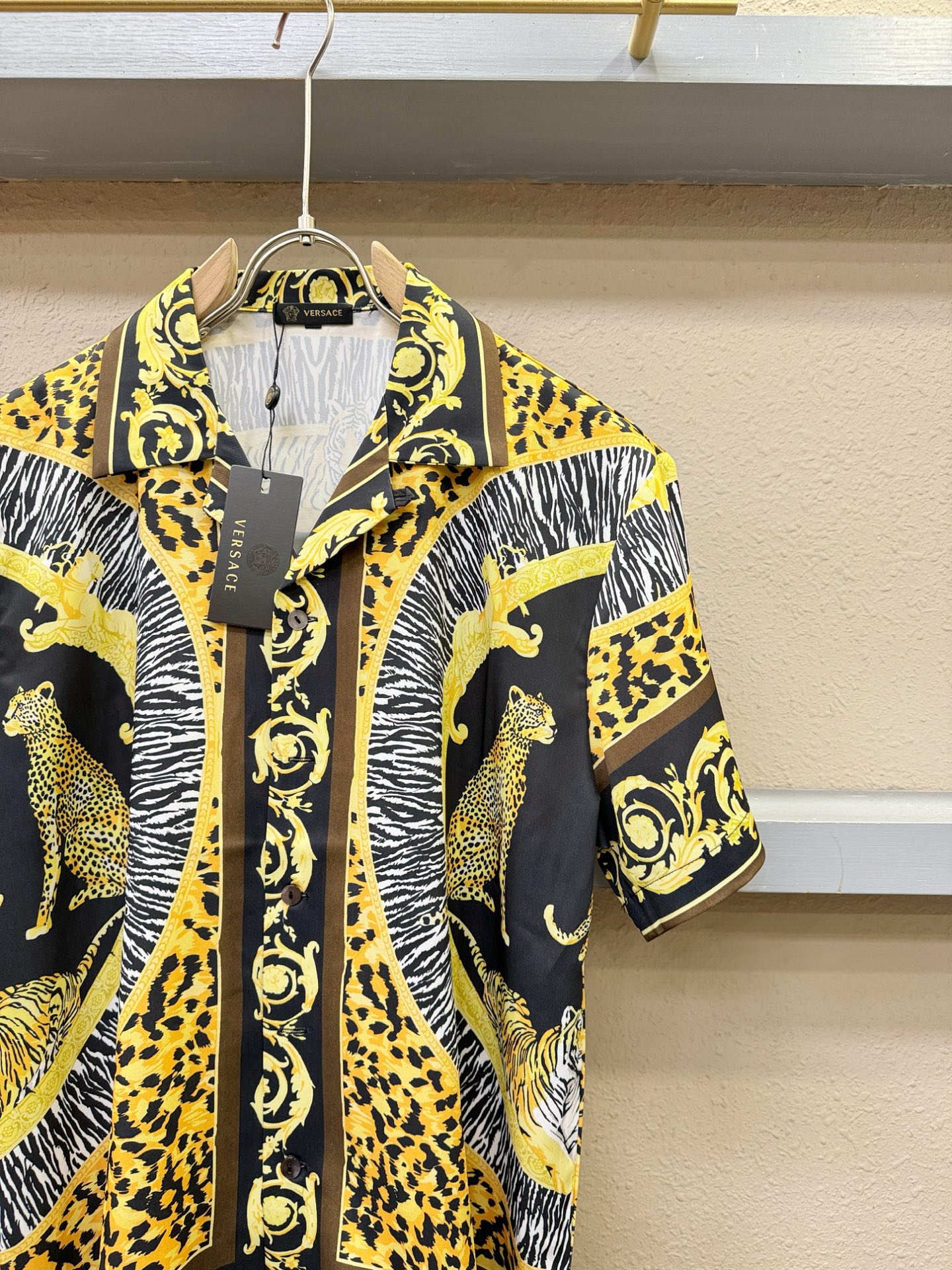 高定款(真丝面料升级 ) Versace 范思哲最大可穿250斤，新款真丝套装，男女同款家居服套装，定制真丝面料，不抽丝