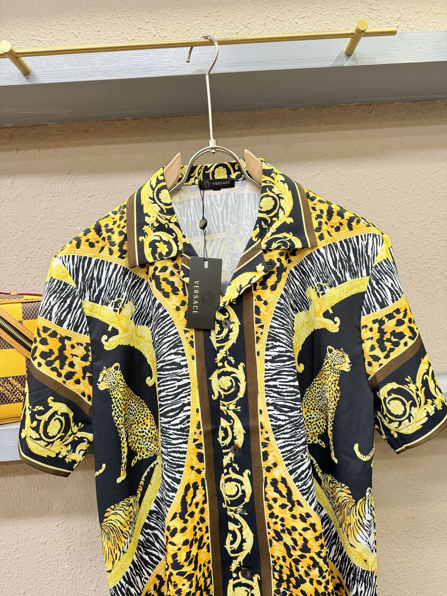 高定款(真丝面料升级 ) Versace 范思哲最大可穿250斤，新款真丝套装，男女同款家居服套装，定制真丝面料，不抽丝
