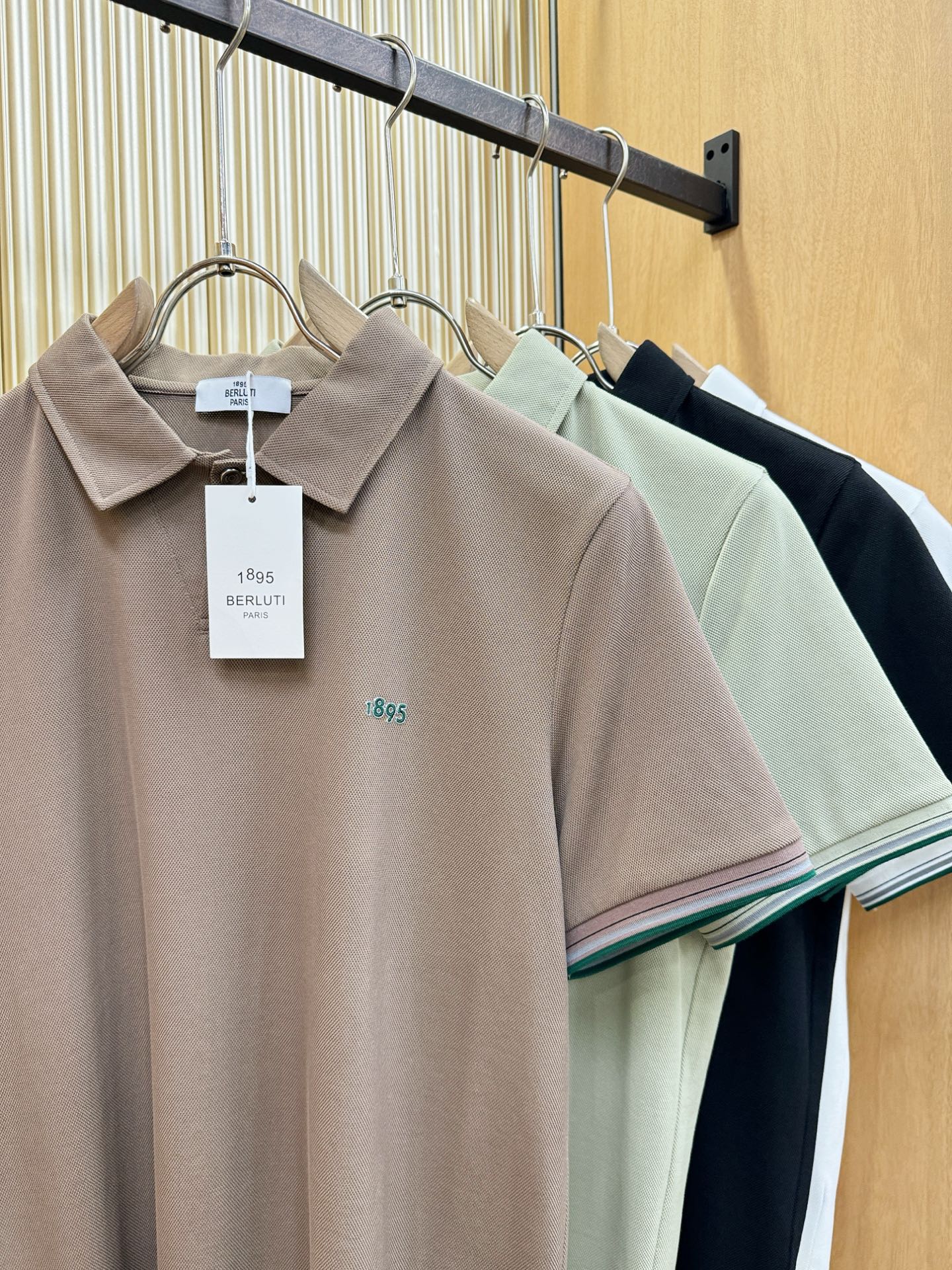BERLUTI 2026官方春夏新款 专柜同步上市 男士翻领短袖POLO衫，高端主线系列，进口珠地丝光棉