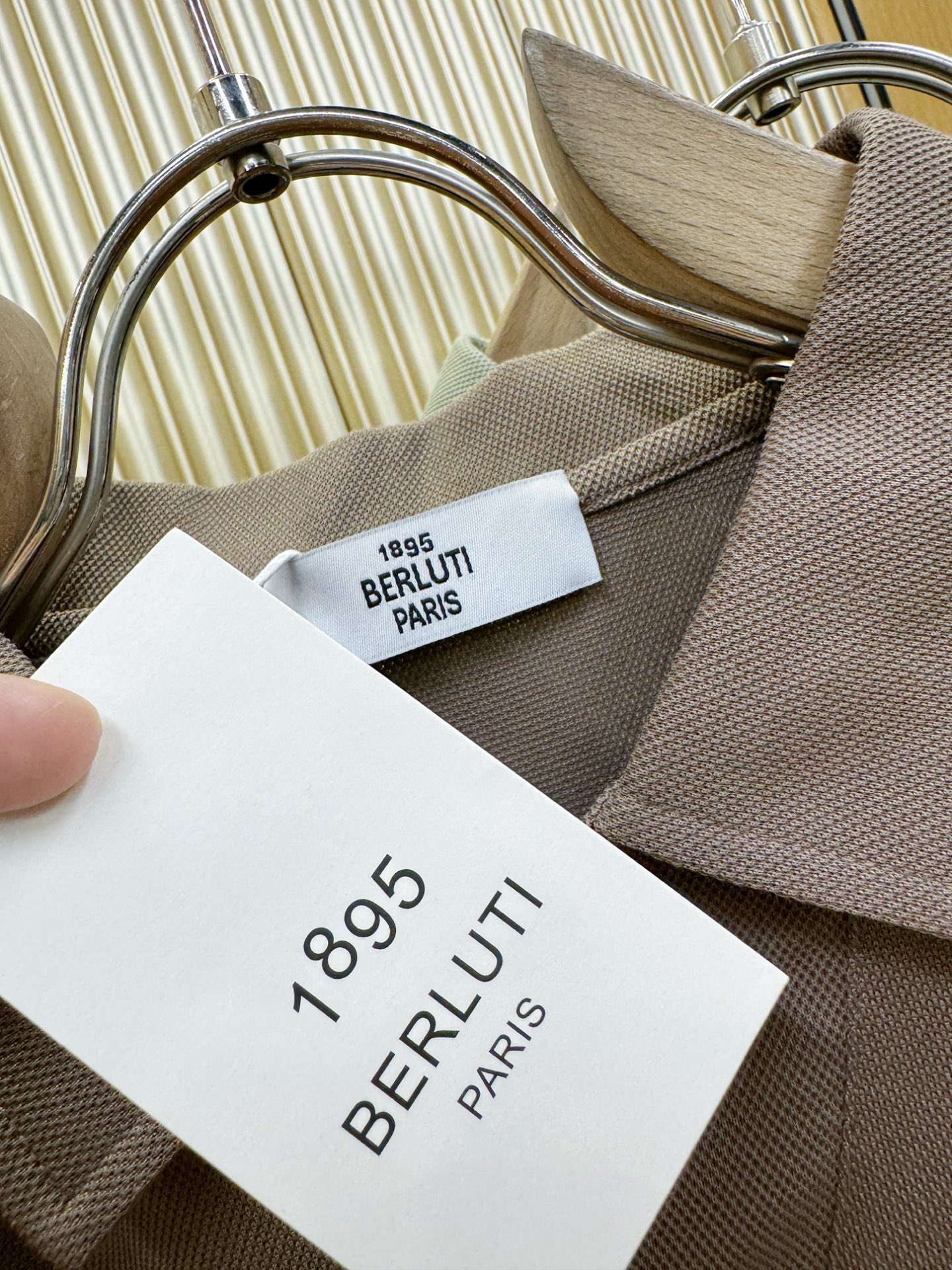 BERLUTI 2026官方春夏新款 专柜同步上市 男士翻领短袖POLO衫，高端主线系列，进口珠地丝光棉