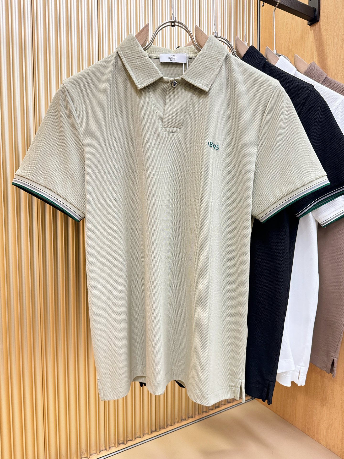BERLUTI 2026官方春夏新款 专柜同步上市 男士翻领短袖POLO衫，高端主线系列，进口珠地丝光棉