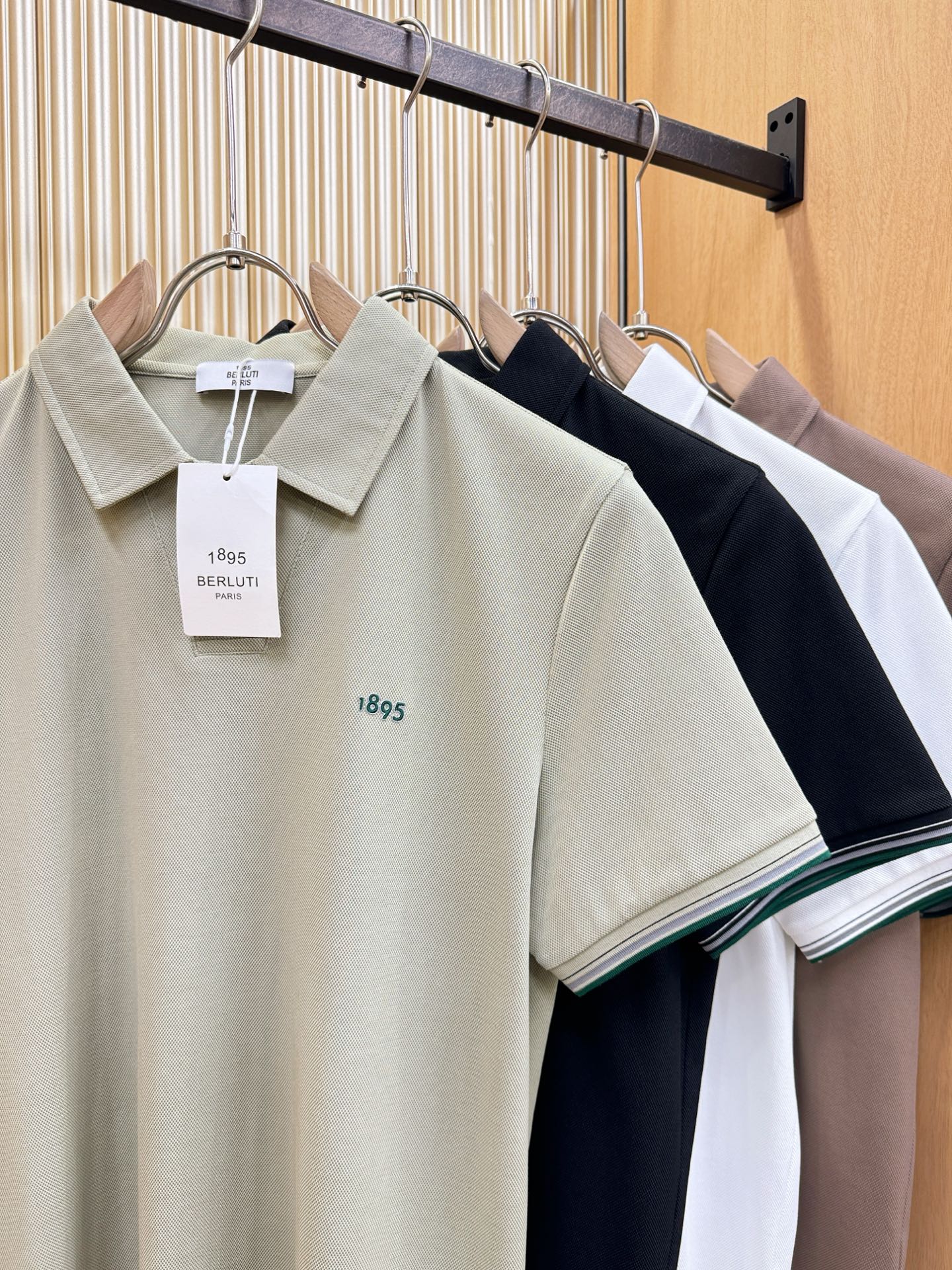 BERLUTI 2026官方春夏新款 专柜同步上市 男士翻领短袖POLO衫，高端主线系列，进口珠地丝光棉