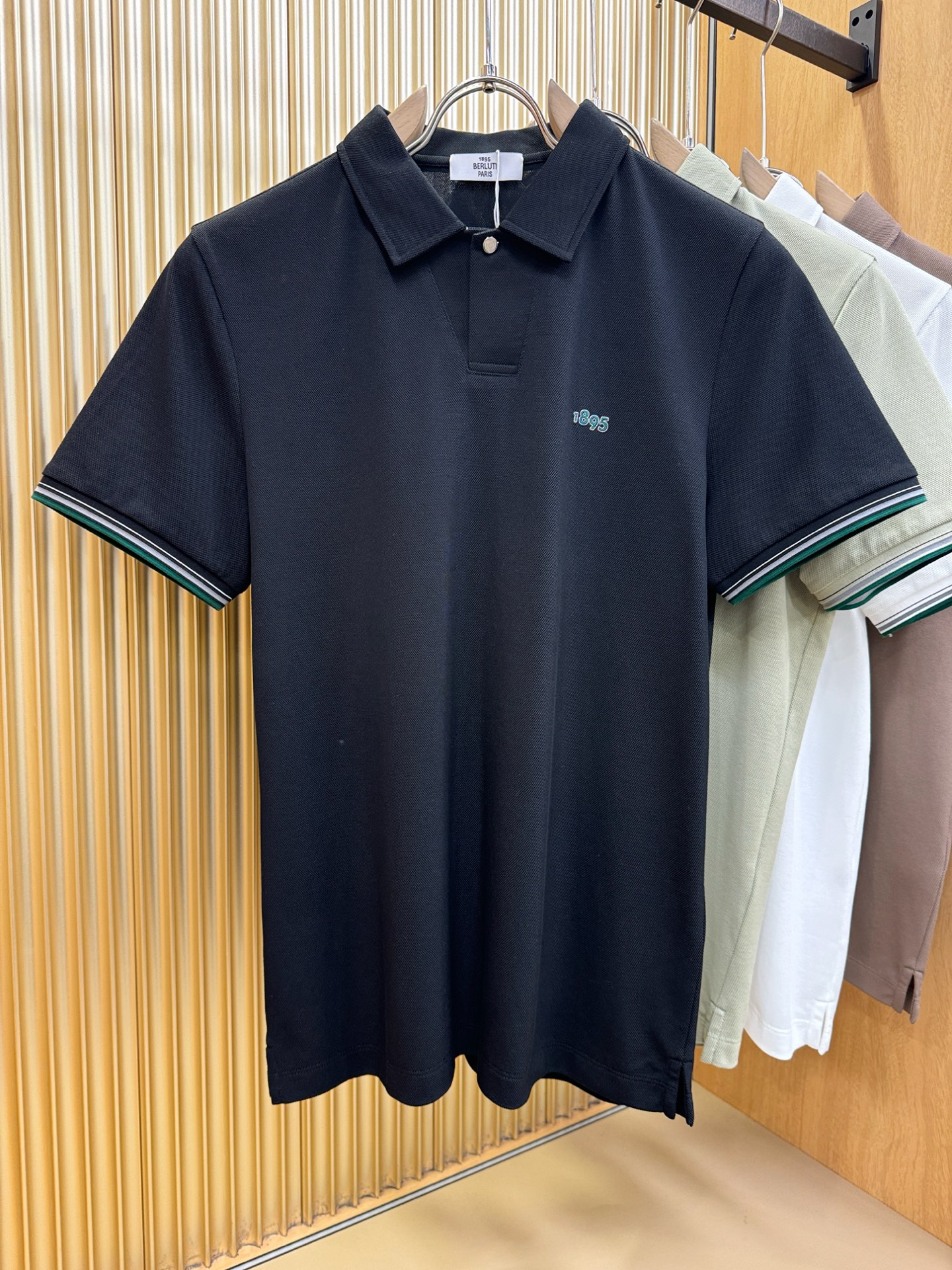 BERLUTI 2026官方春夏新款 专柜同步上市 男士翻领短袖POLO衫，高端主线系列，进口珠地丝光棉