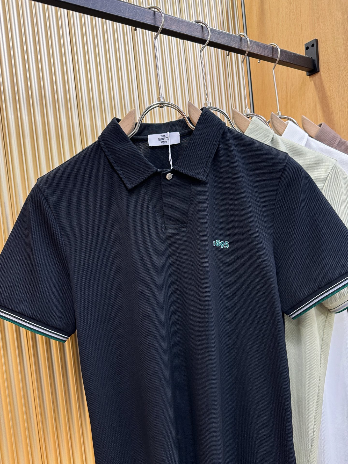 BERLUTI 2026官方春夏新款 专柜同步上市 男士翻领短袖POLO衫，高端主线系列，进口珠地丝光棉