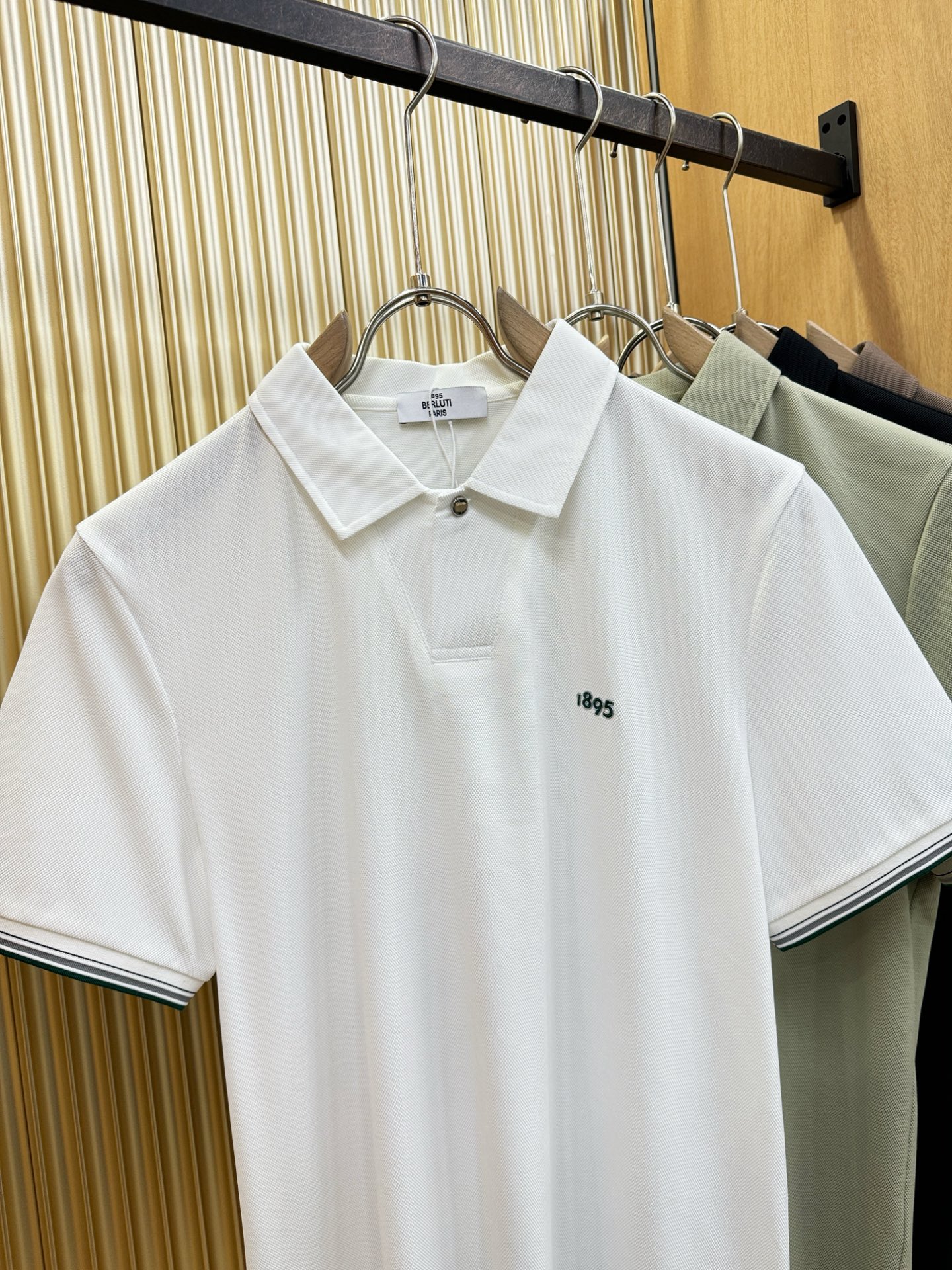 BERLUTI 2026官方春夏新款 专柜同步上市 男士翻领短袖POLO衫，高端主线系列，进口珠地丝光棉