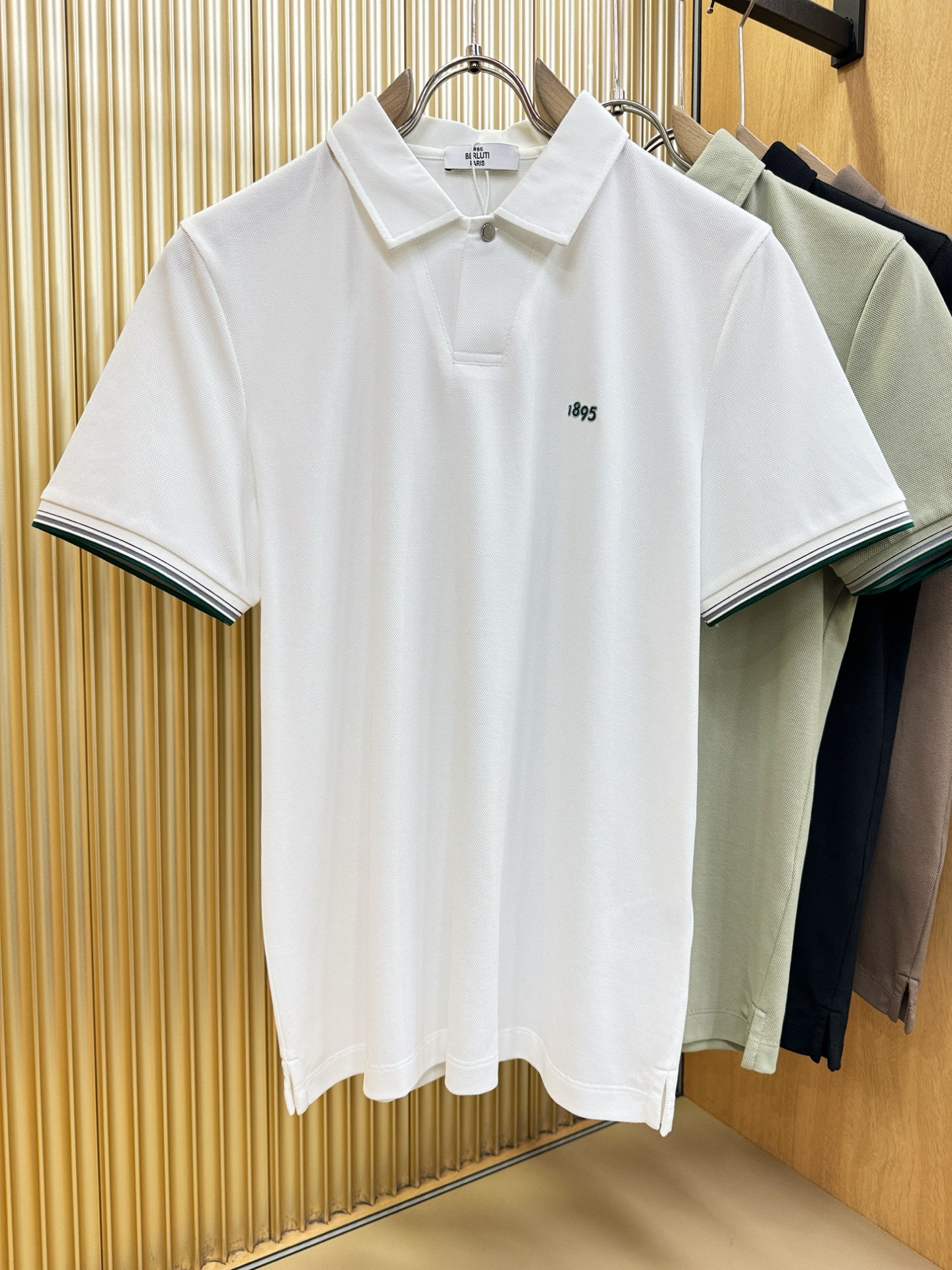 BERLUTI 2026官方春夏新款 专柜同步上市 男士翻领短袖POLO衫，高端主线系列，进口珠地丝光棉