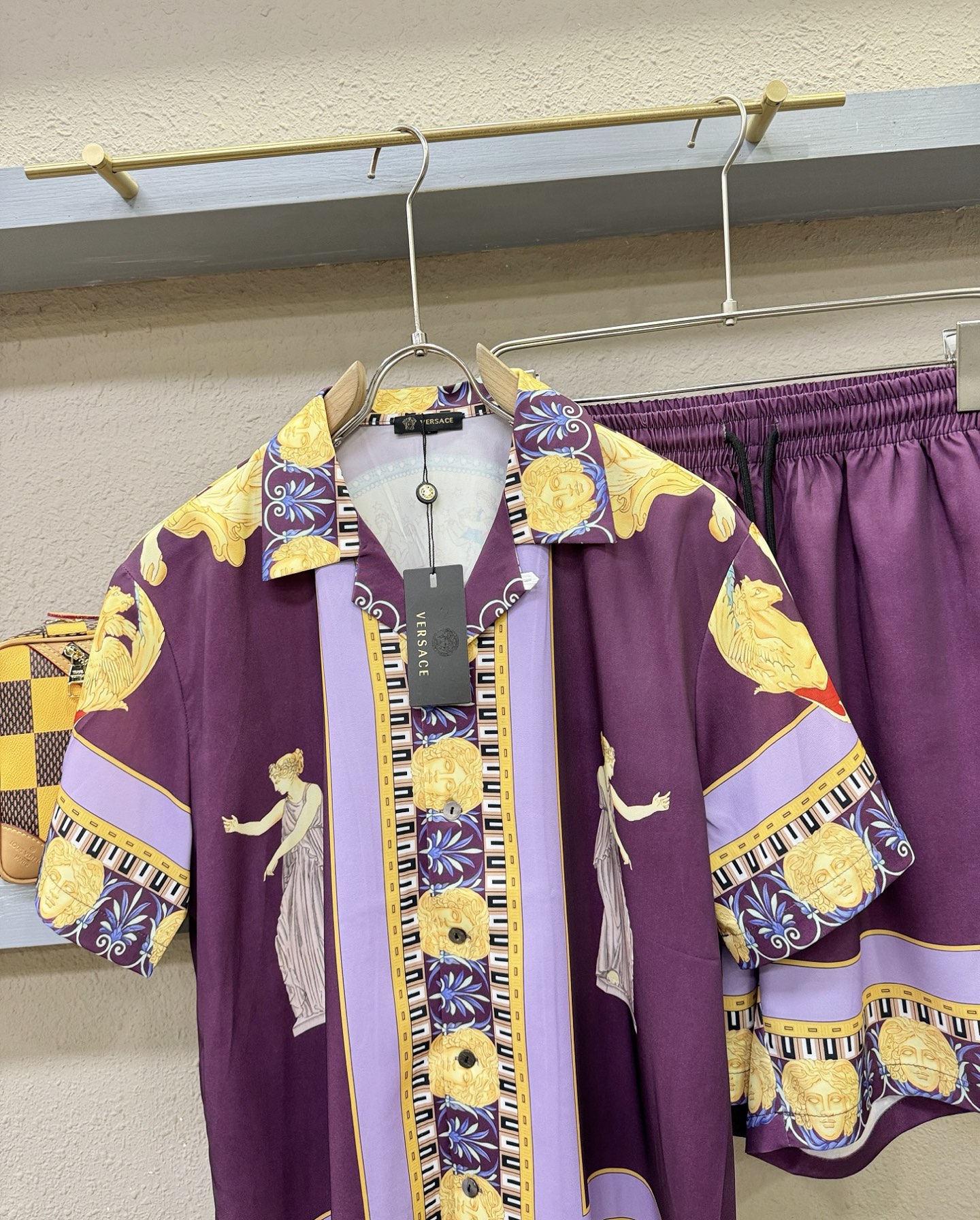 高定款(真丝面料升级 ) Versace 范思哲最大可穿250斤‼️新款真丝套装，男女同款家居服套装，定
