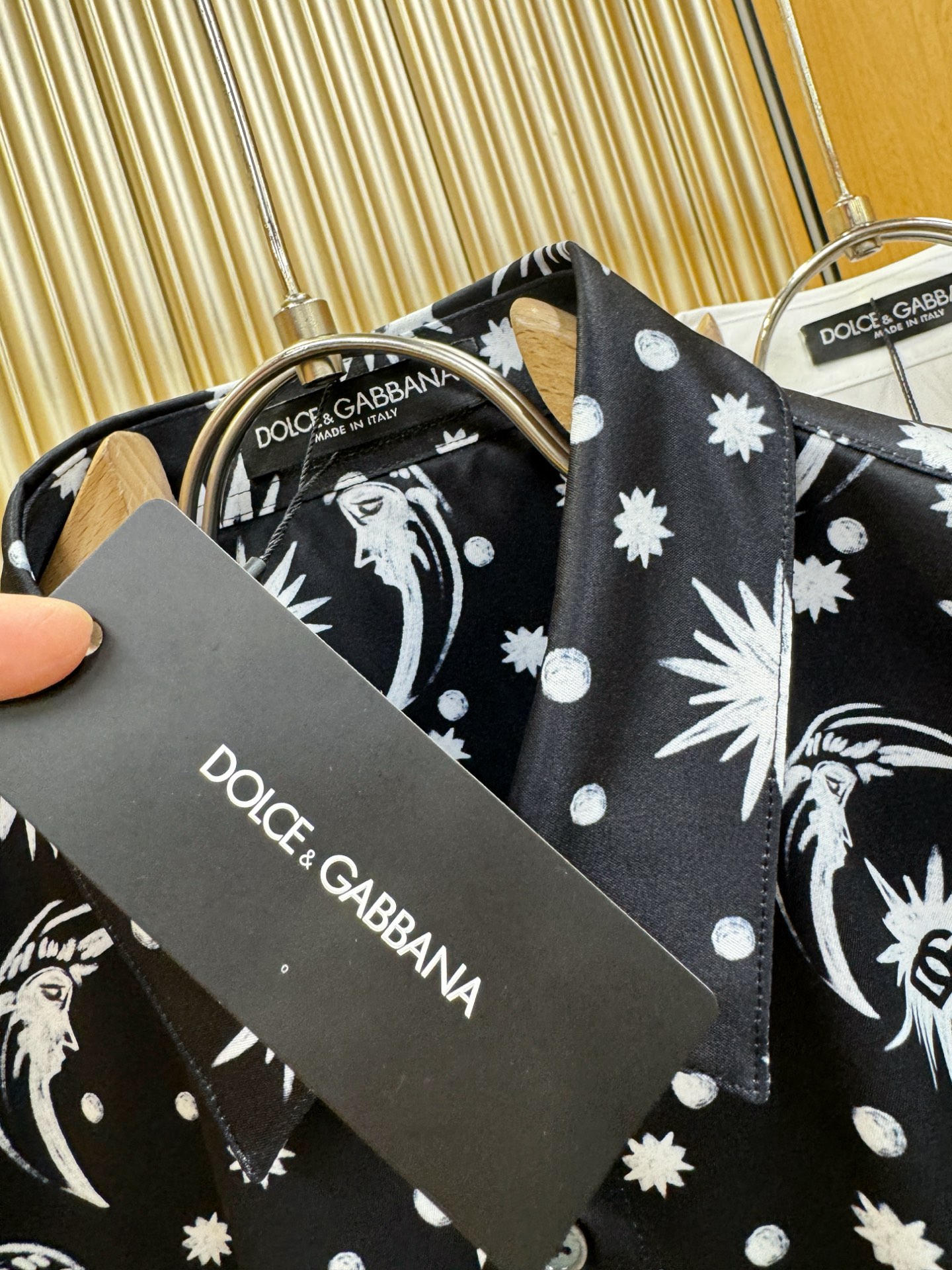 高定款(真丝面料升级 ) DG杜嘉班纳 最大可穿190斤，新款真丝衬衫，男女同款，定制真丝面料，不抽丝！