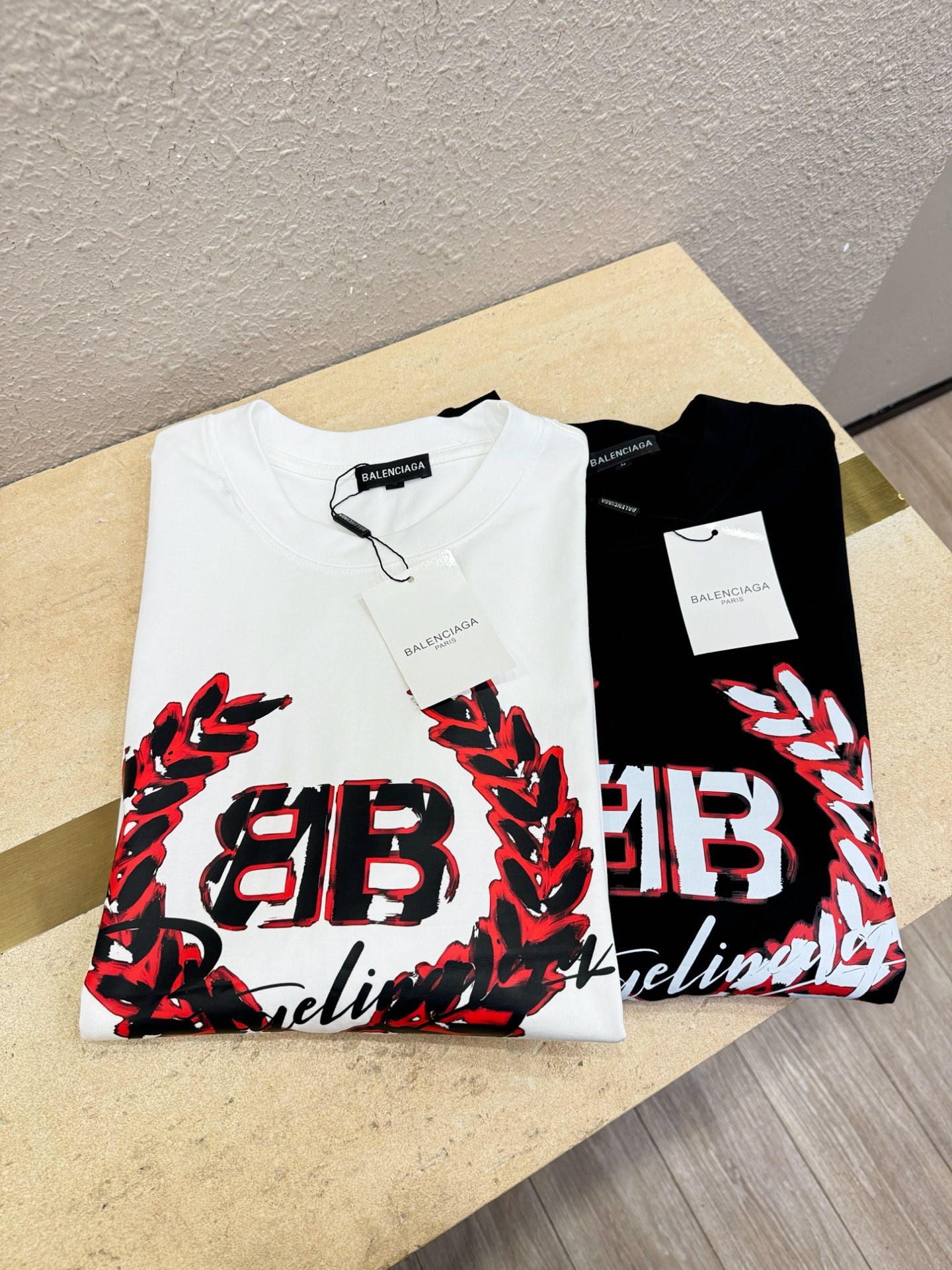 (最大可穿200斤) Balenciaga巴黎世家 2026新款短袖T恤！男女同款！走秀图案时尚休闲短袖