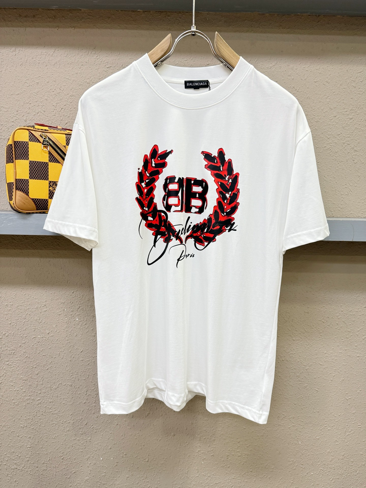 (最大可穿200斤) Balenciaga巴黎世家 2026新款短袖T恤！男女同款！走秀图案时尚休闲短袖