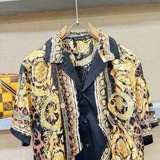 高定款(真丝面料升级 ) Versace 范思哲 最大可穿250斤,新款真丝套装,男女同款家居服套装,定 高定款(真丝面料升级 ) Versace 范思哲 最大可穿250斤,新款真丝套装,男女同款家居服套装,定