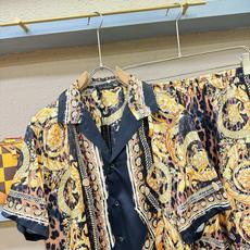 高定款(真丝面料升级 ) Versace 范思哲 最大可穿250斤,新款真丝套装,男女同款家居服套装,定 高定款(真丝面料升级 ) Versace 范思哲 最大可穿250斤,新款真丝套装,男女同款家居服套装,定