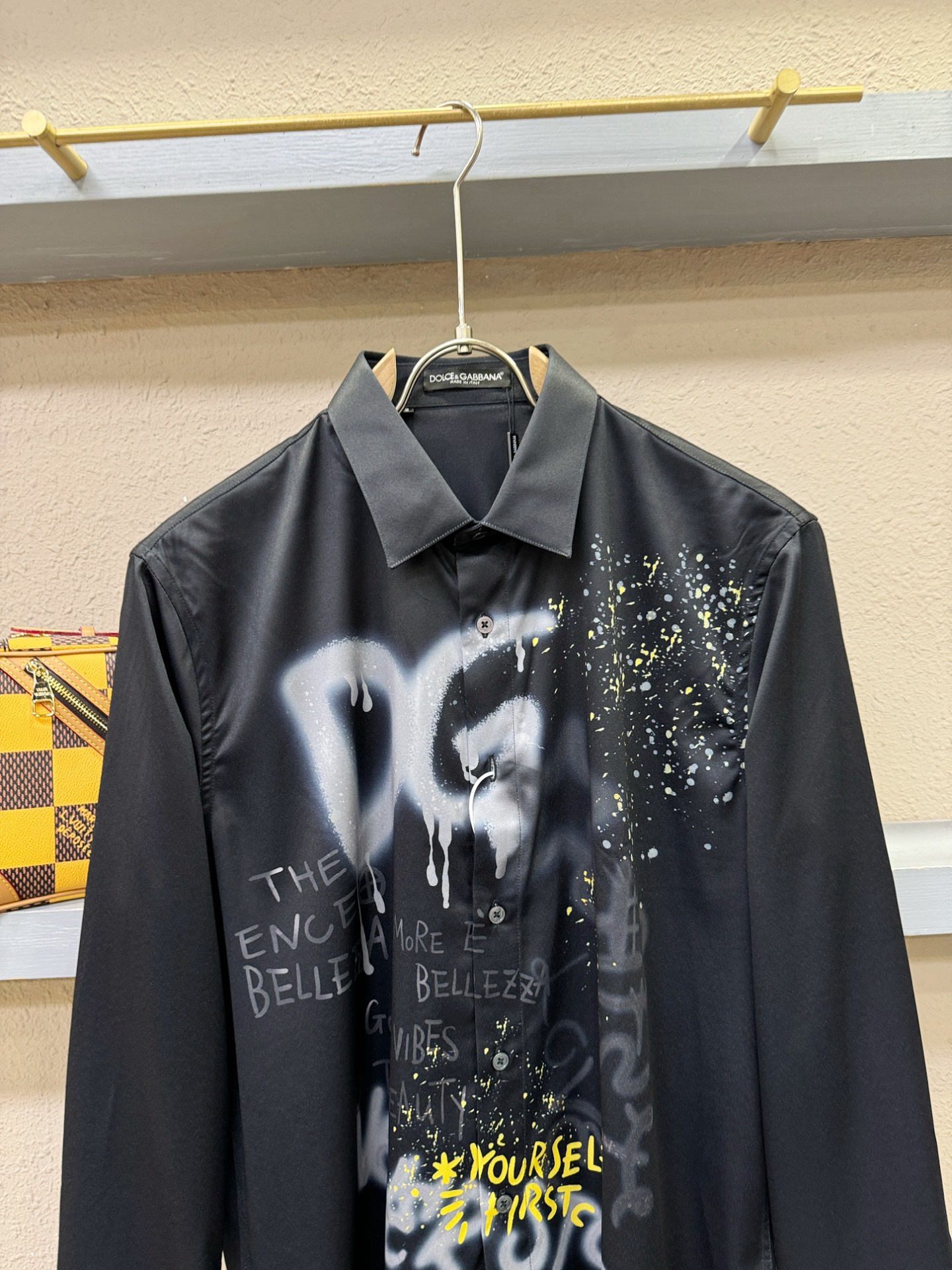 高定款(真丝面料升级 ) DG杜嘉班纳 最大可穿190斤，新款真丝衬衫，男女同款，定制真丝面料，不抽丝！