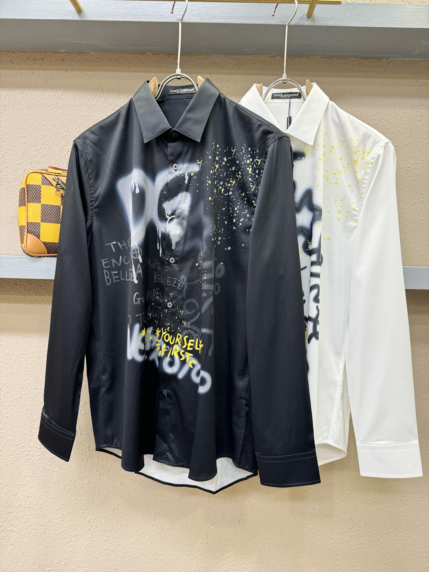 高定款(真丝面料升级 ) DG杜嘉班纳 最大可穿190斤，新款真丝衬衫，男女同款，定制真丝面料，不抽丝！