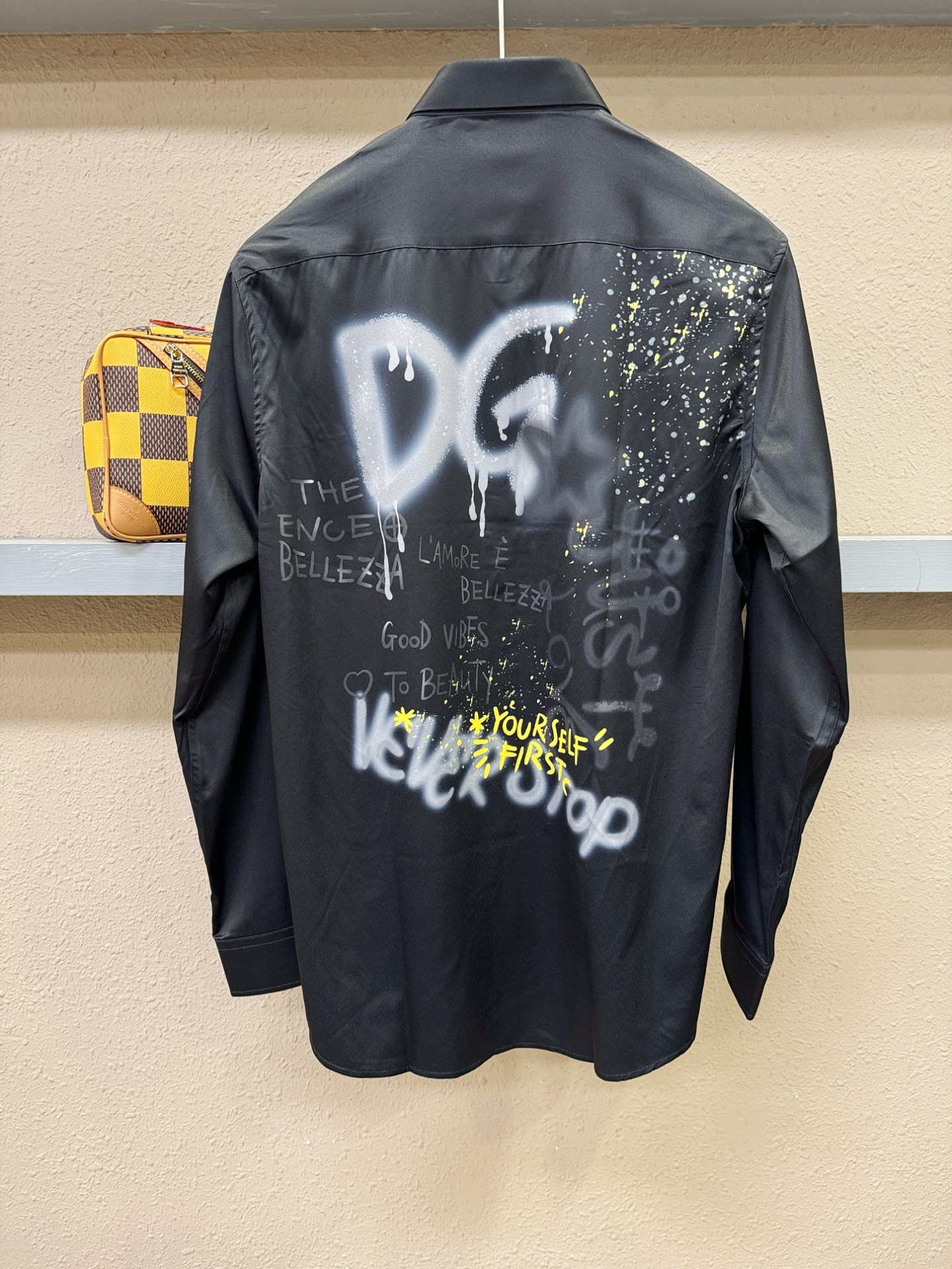 高定款(真丝面料升级 ) DG杜嘉班纳 最大可穿190斤，新款真丝衬衫，男女同款，定制真丝面料，不抽丝！