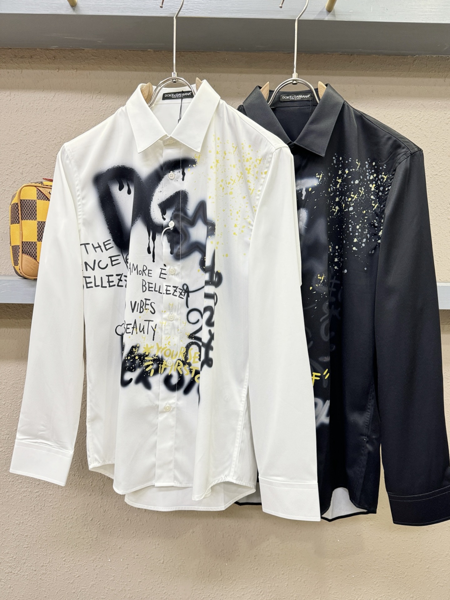 高定款(真丝面料升级 ) DG杜嘉班纳 最大可穿190斤，新款真丝衬衫，男女同款，定制真丝面料，不抽丝！
