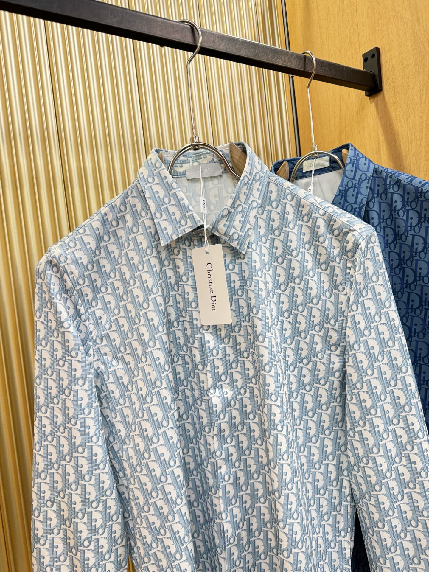 高定款(真丝面料升级 ) Dior迪奥 最大可穿190斤，新款真丝衬衫，男女同款，定制真丝面料，不抽丝！