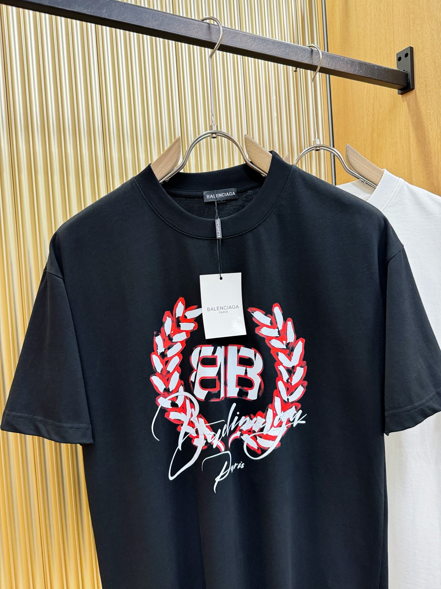 (最大可穿200斤) Balenciaga巴黎世家 2026新款短袖T恤！男女同款！走秀图案时尚休闲短袖