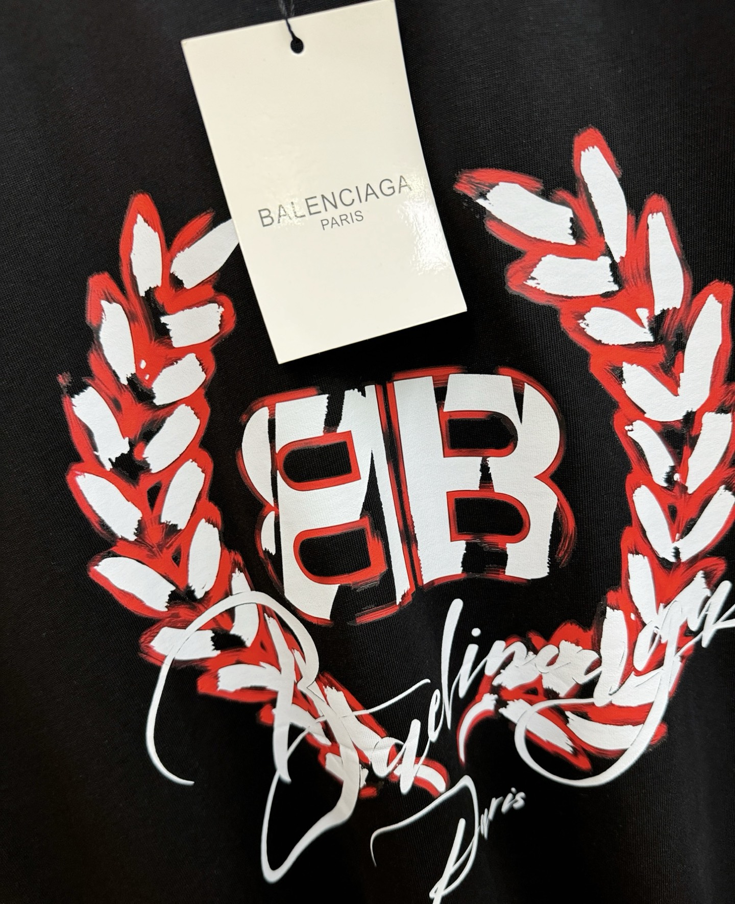 (最大可穿200斤) Balenciaga巴黎世家 2026新款短袖T恤！男女同款！走秀图案时尚休闲短袖