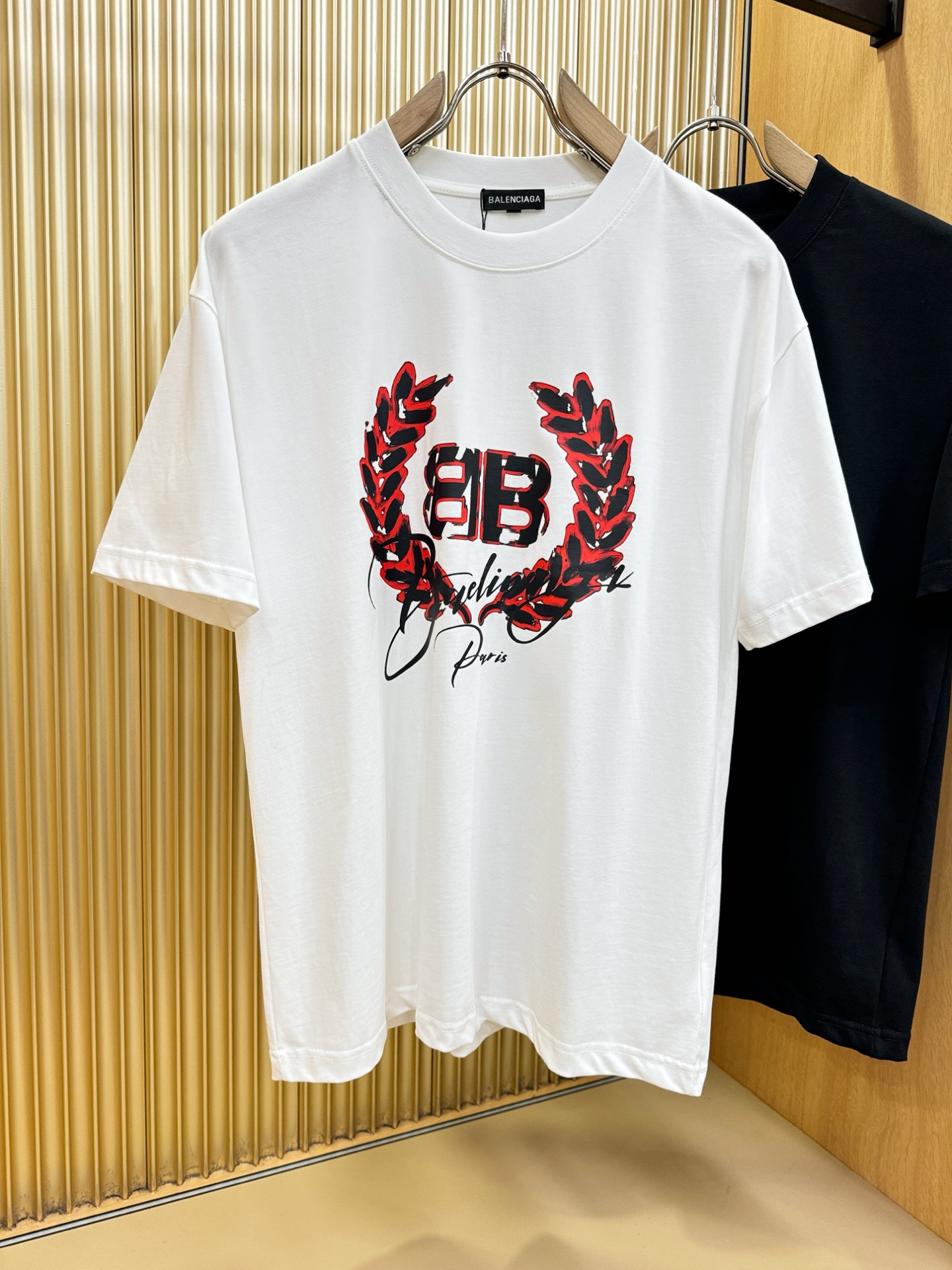 (最大可穿200斤) Balenciaga巴黎世家 2026新款短袖T恤！男女同款！走秀图案时尚休闲短袖